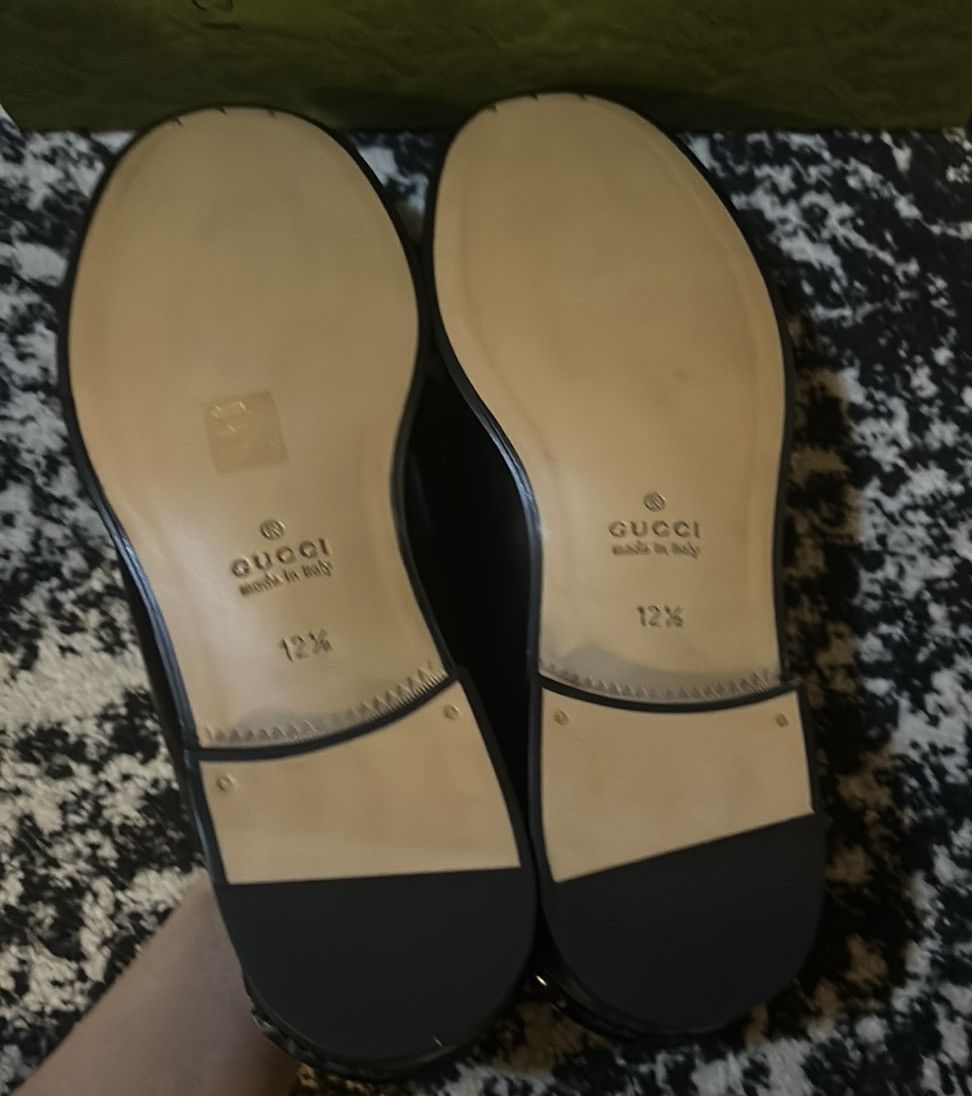 Gucci Gucci Kaveh Loafer Black Green Red Size US 12.5 / EU 45-46 - 5 Thumbnail