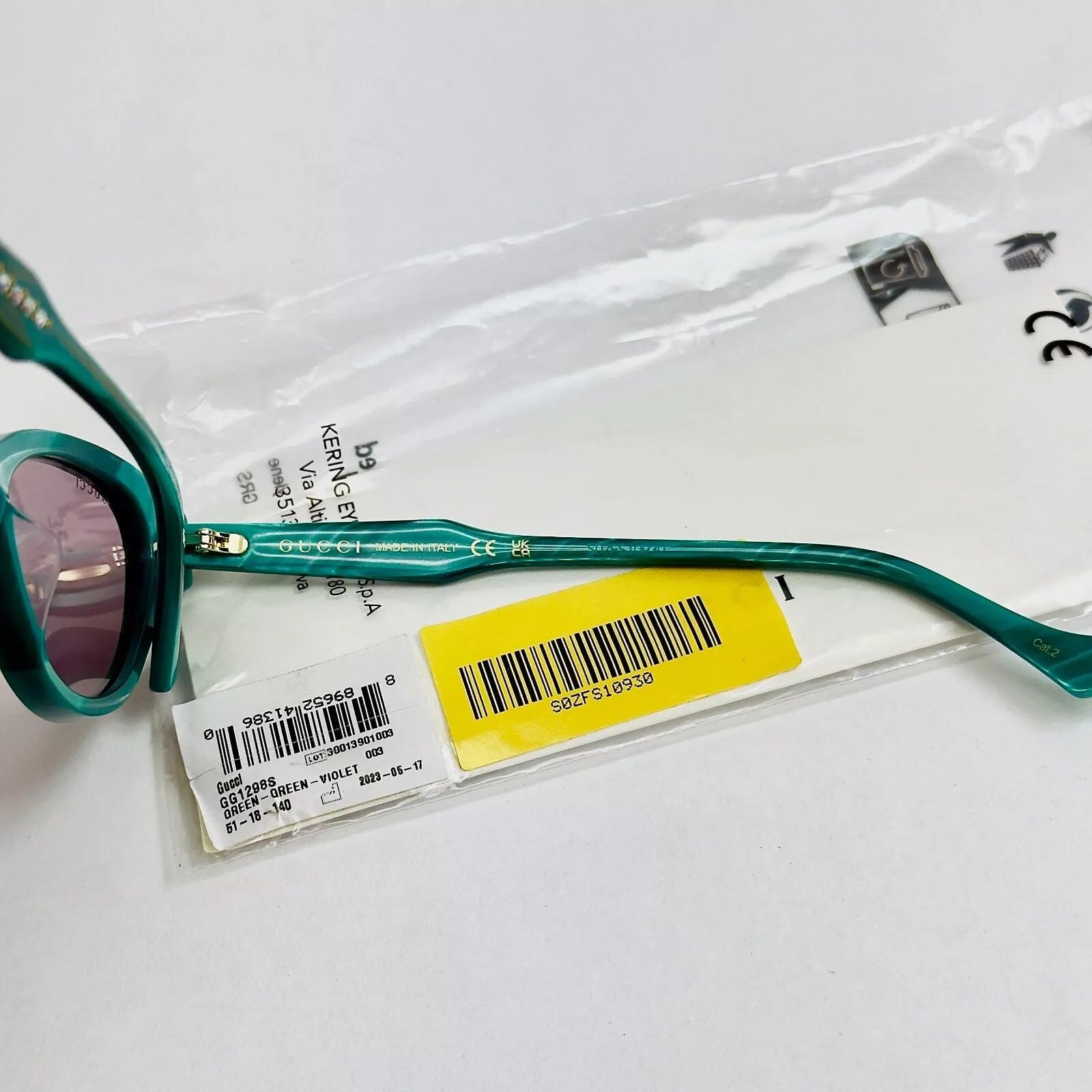 Gucci GUCCI HOLLYWOOD FOREVER 1298 003 Stud Sunglasses GG1298S Size ONE SIZE - 10 Thumbnail