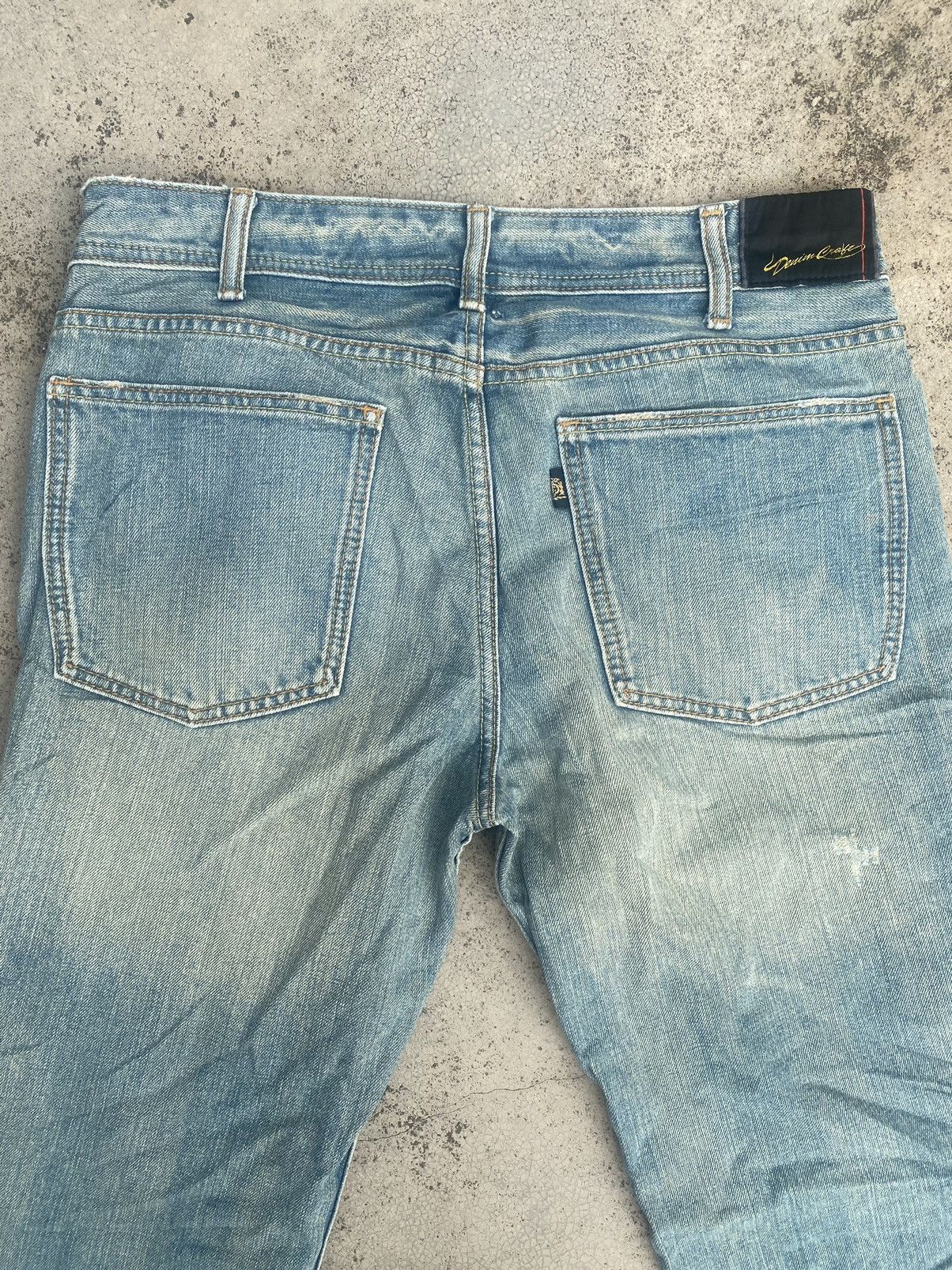 Japanese Brand Flare Jeans Denim Craft Faded Distressed Bootcut Size US 32 / EU 48 - 21 Thumbnail
