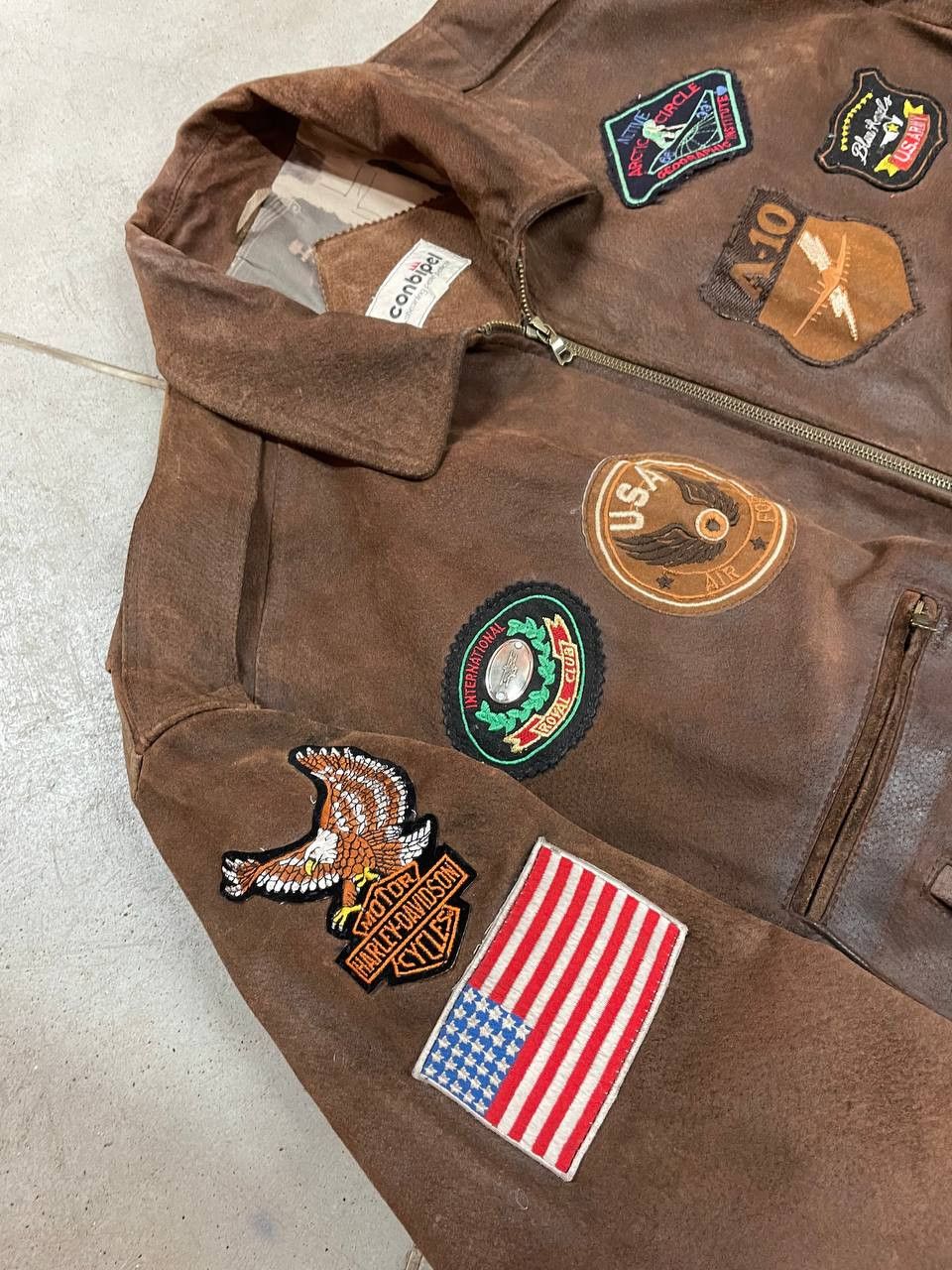 Genuine Leather Vintage Harley Davidson Patch Leather Jacket riri hardware Size US XL / EU 56 / 4 - 3 Thumbnail