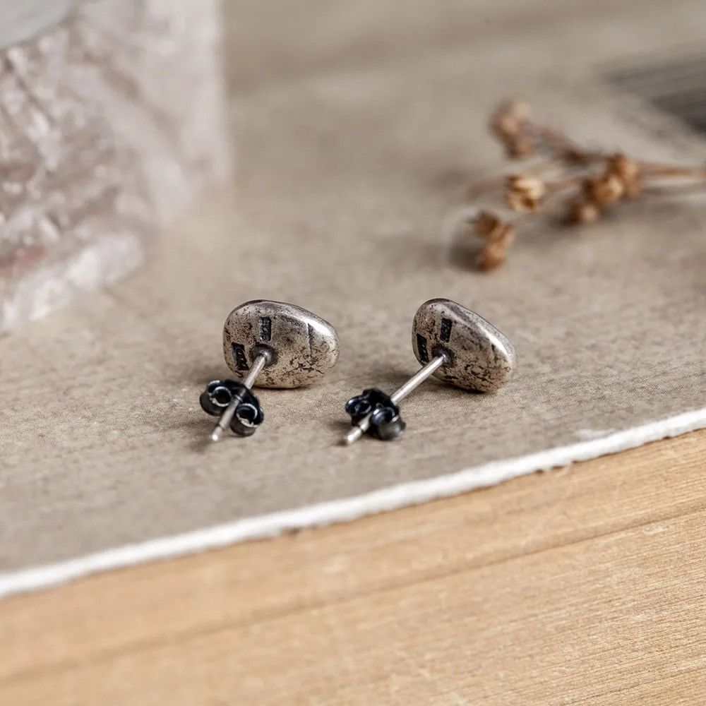 Jewelry Coffee Beans Stud Earrings 925 Sterling Ear Charms Gift Size ONE SIZE - 4 Thumbnail