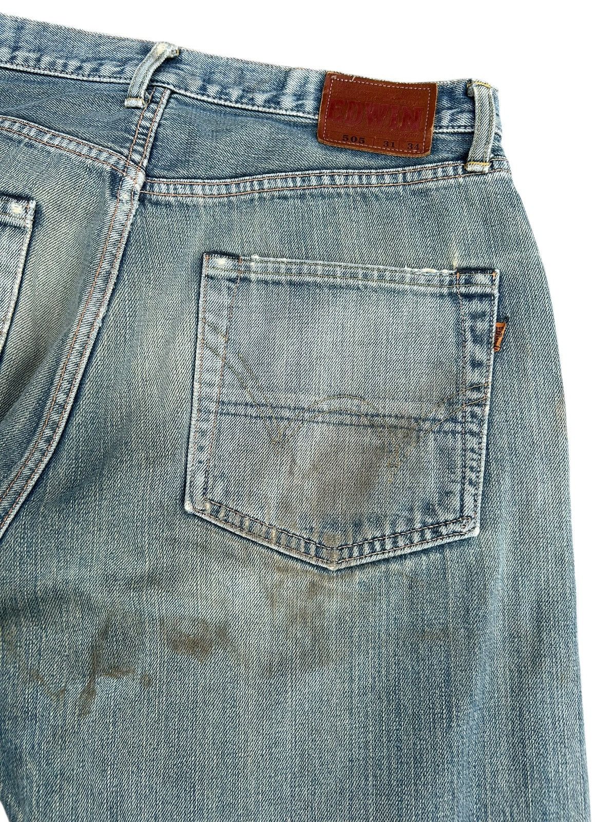 Japanese Brand × Kapital × Vintage Edwin Selvedge Distressed Baggy Mudwash Denim Jeans Size US 31 - 14 Thumbnail
