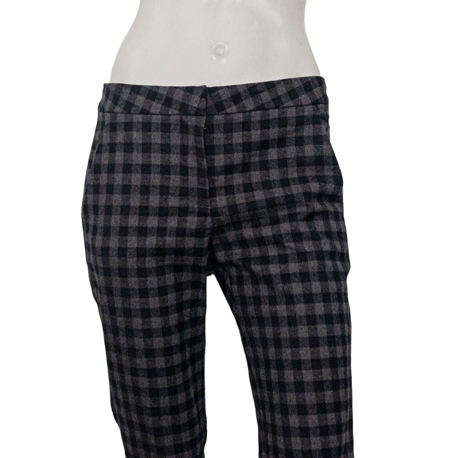 A.L.C. A.L.C Cotton Wool Checker Dress Pants in Gray Black 4 Size 27" / US 4 / IT 40 - 7 Thumbnail