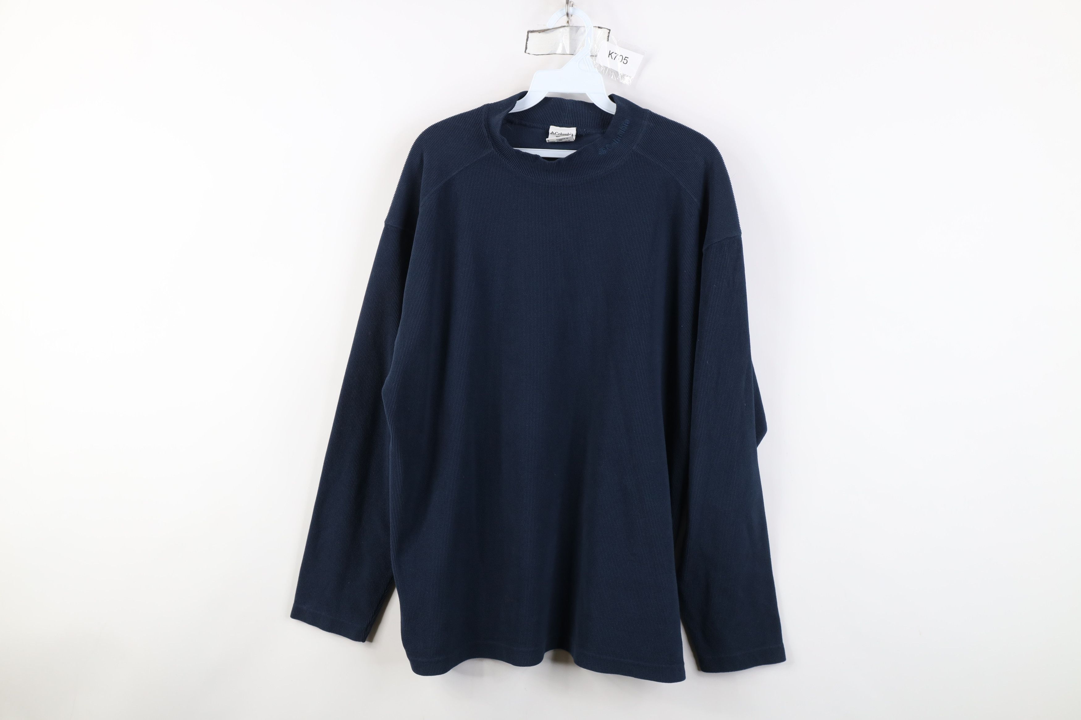 Columbia Vintage Columbia Spell Out Ribbed Fleece Mock Neck Sweater Size US L / EU 52-54 / 3 - 1 Thumbnail