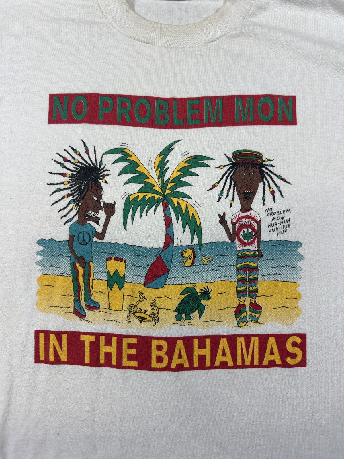 Vintage Vintage Beavis and Butthead Jamaican Smoking Weed T-shirt Size US XL / EU 56 / 4 - 1 Thumbnail