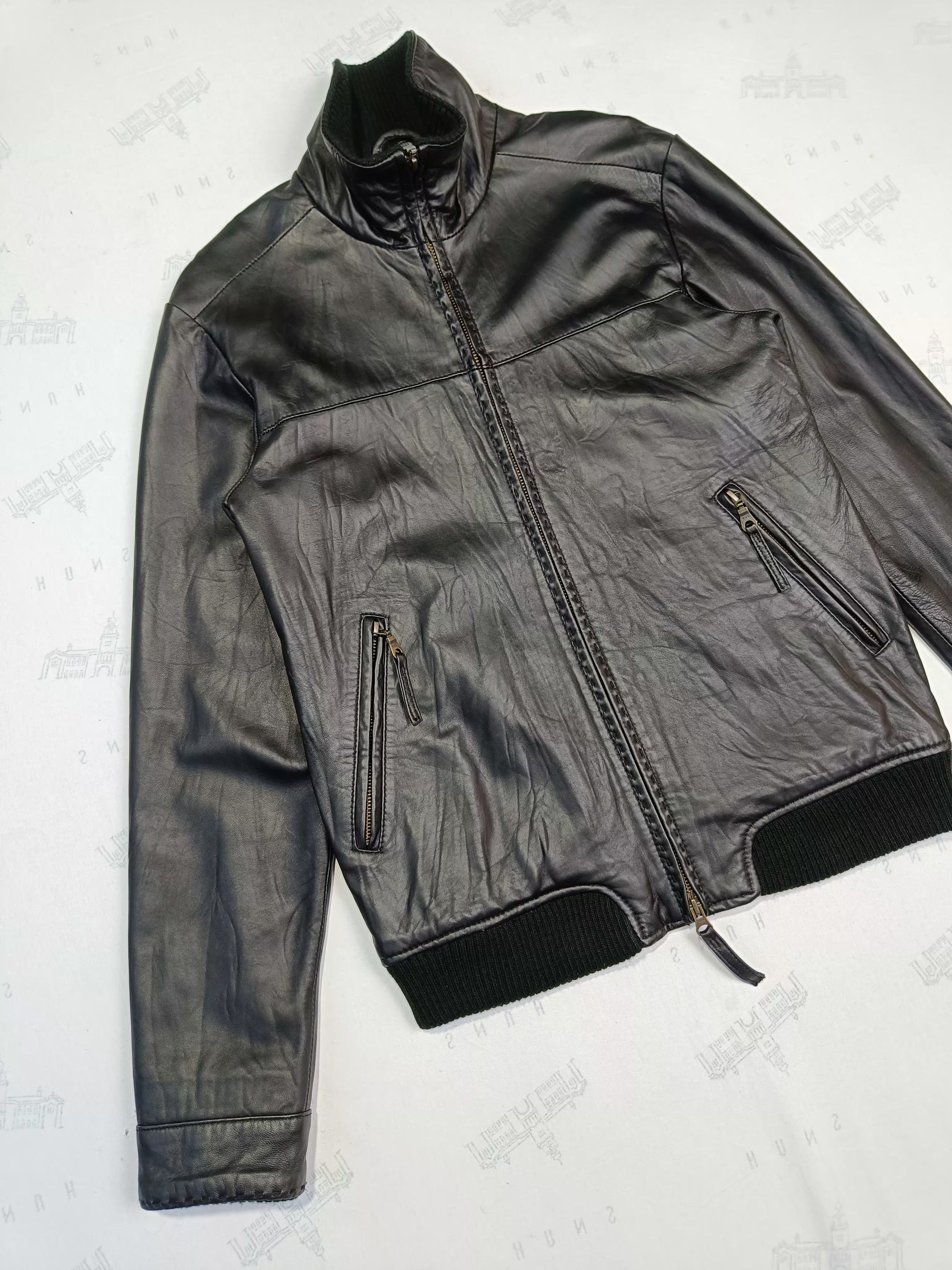 Genuine Leather Steal🔥 Black Sheepskin Crutch Co Leather Jackets Size US S / EU 44-46 / 1 - 5 Thumbnail