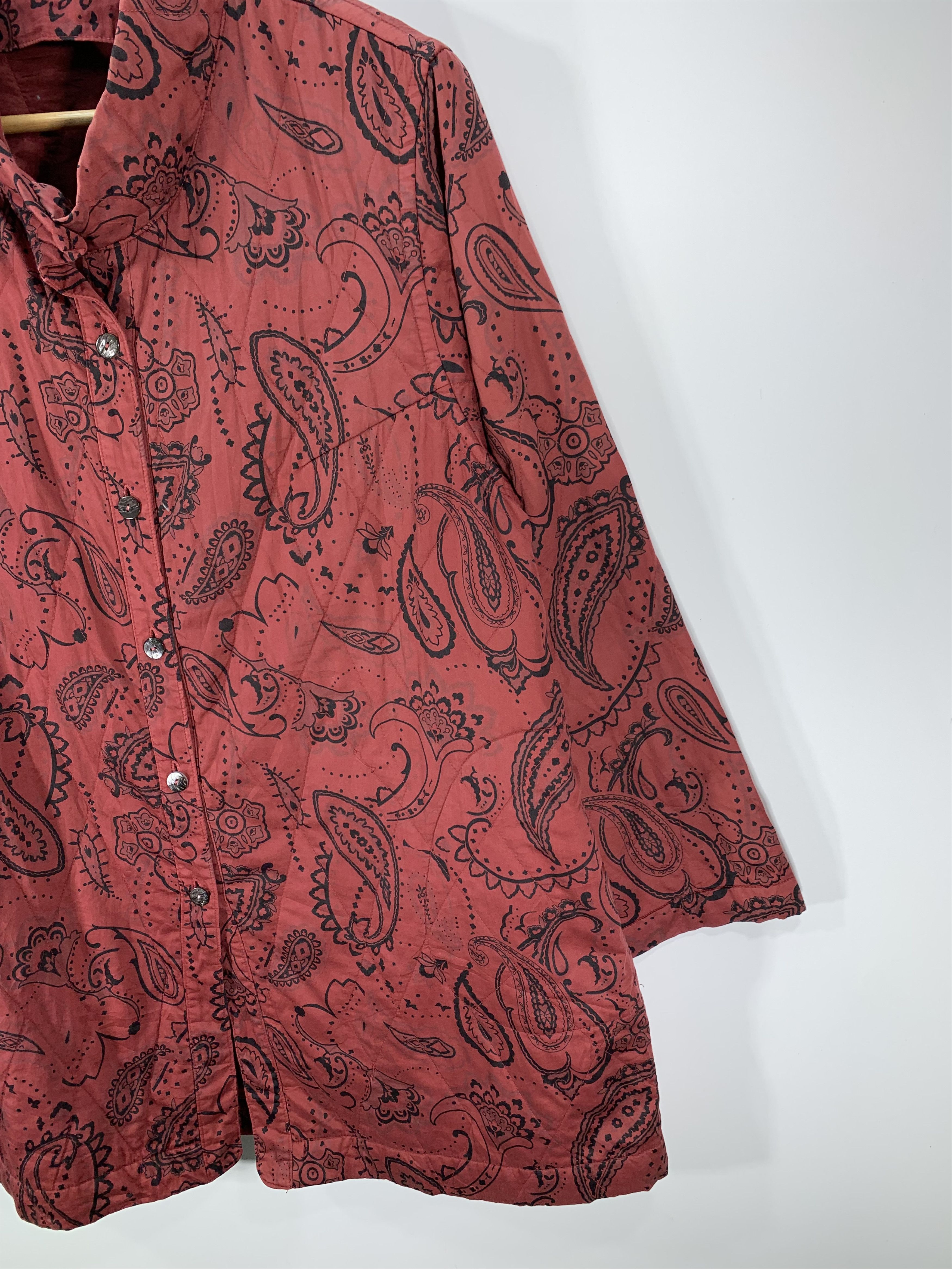Japanese Brand × Vintage Vintage Pailesy Overprint Quilted jacket Size US M / EU 48-50 / 2 - 2 Thumbnail