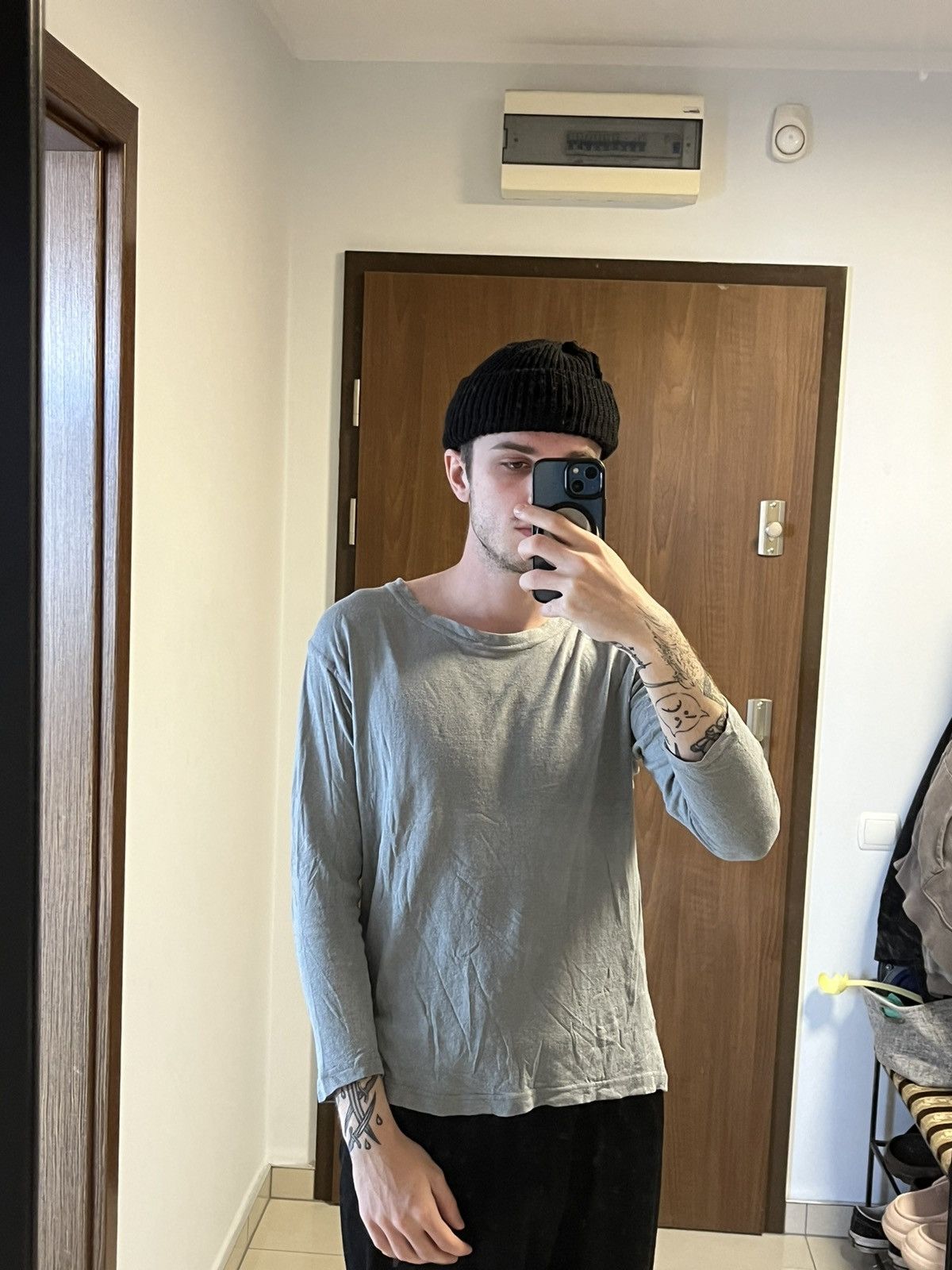 Designer ➕ 100% silk base layer long sleeve t-shirt avant garde Size US S / EU 44-46 / 1 - 2 Thumbnail