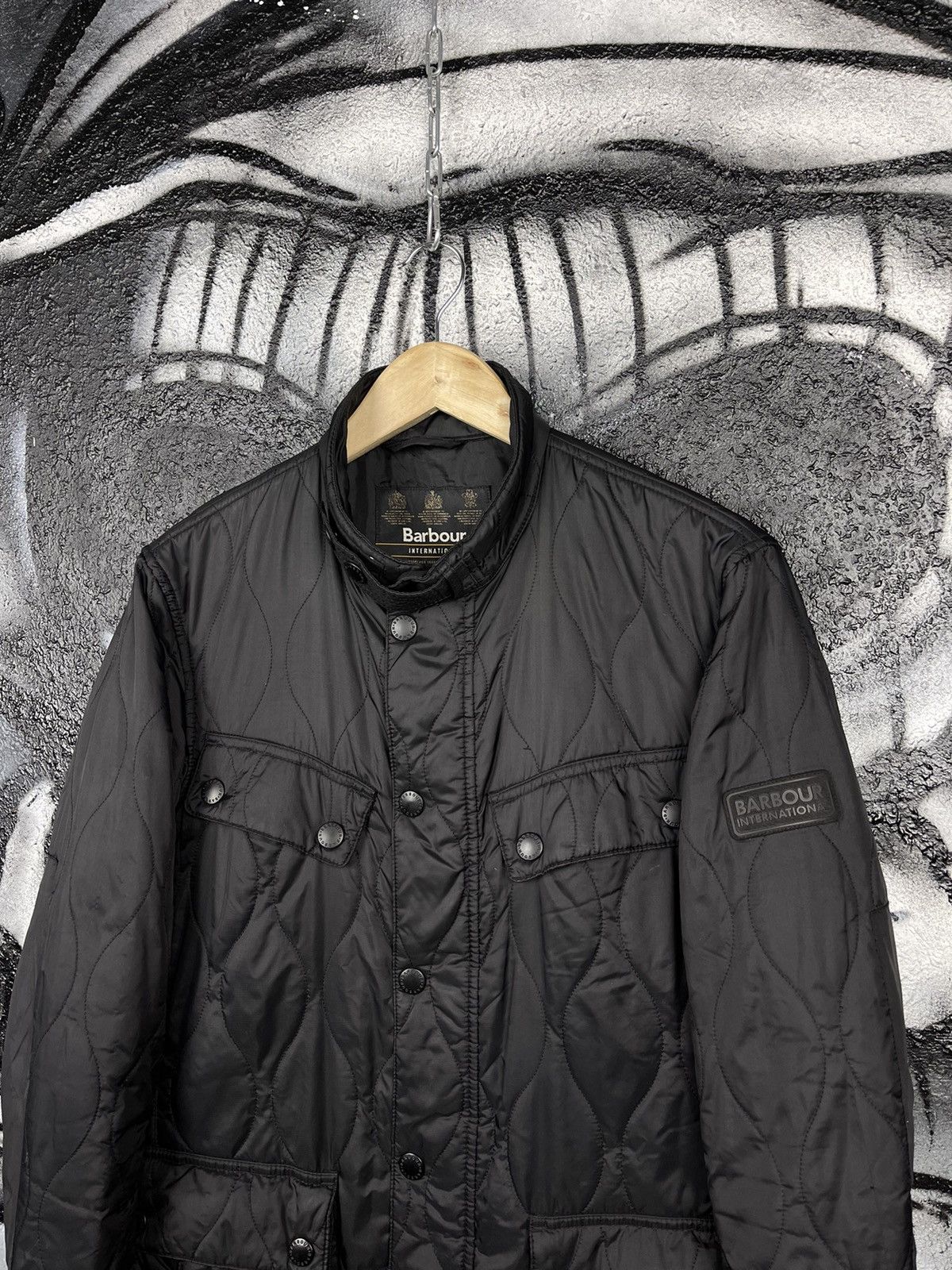 Barbour × Vintage Barbour International Ariel Track Quilt Jacket Men’s Size S Size US S / EU 44-46 / 1 - 4 Thumbnail