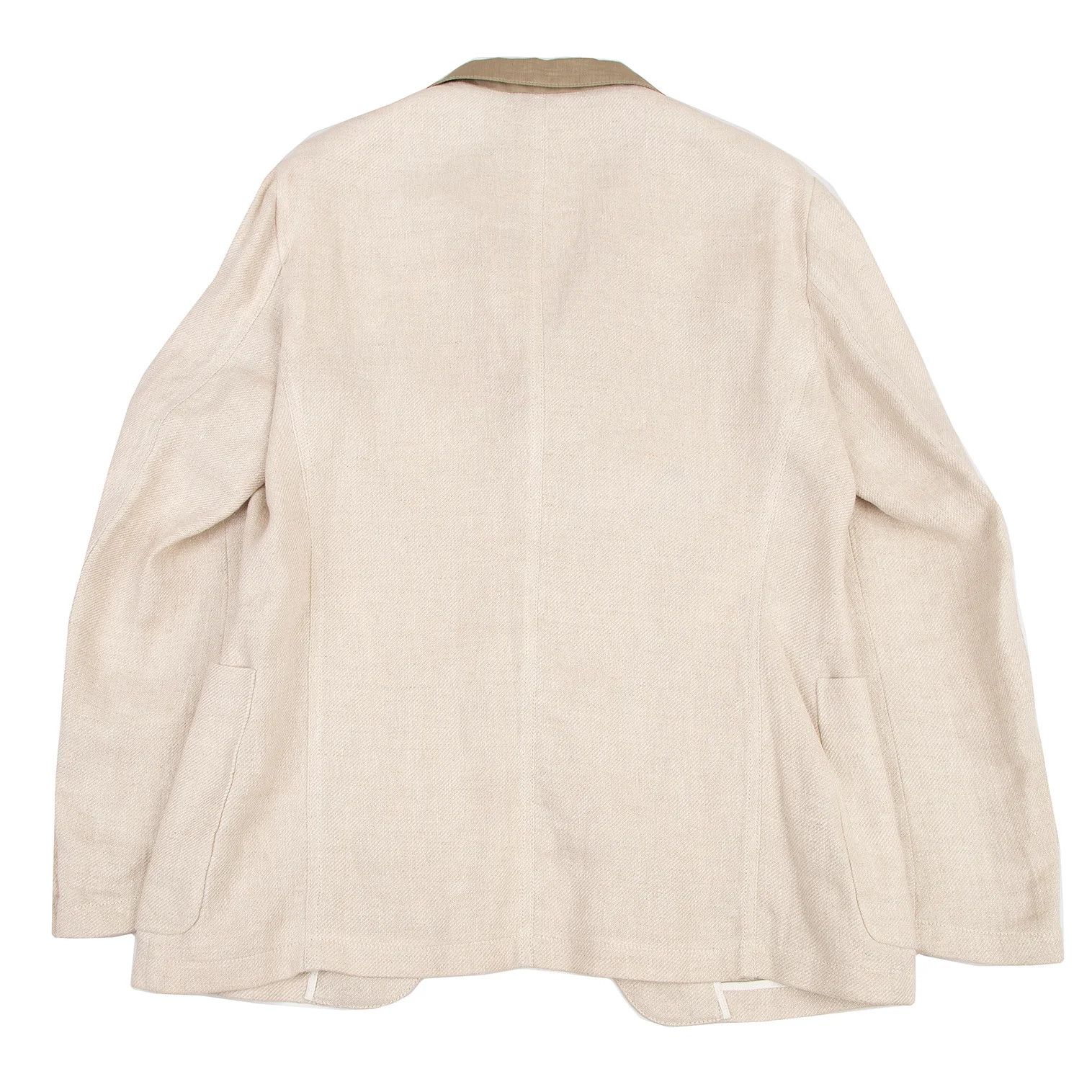 Armani Collezioni Linen 3-Button Jacket in Ivory Size 52 Size US XXS / EU 40 - 12 Thumbnail