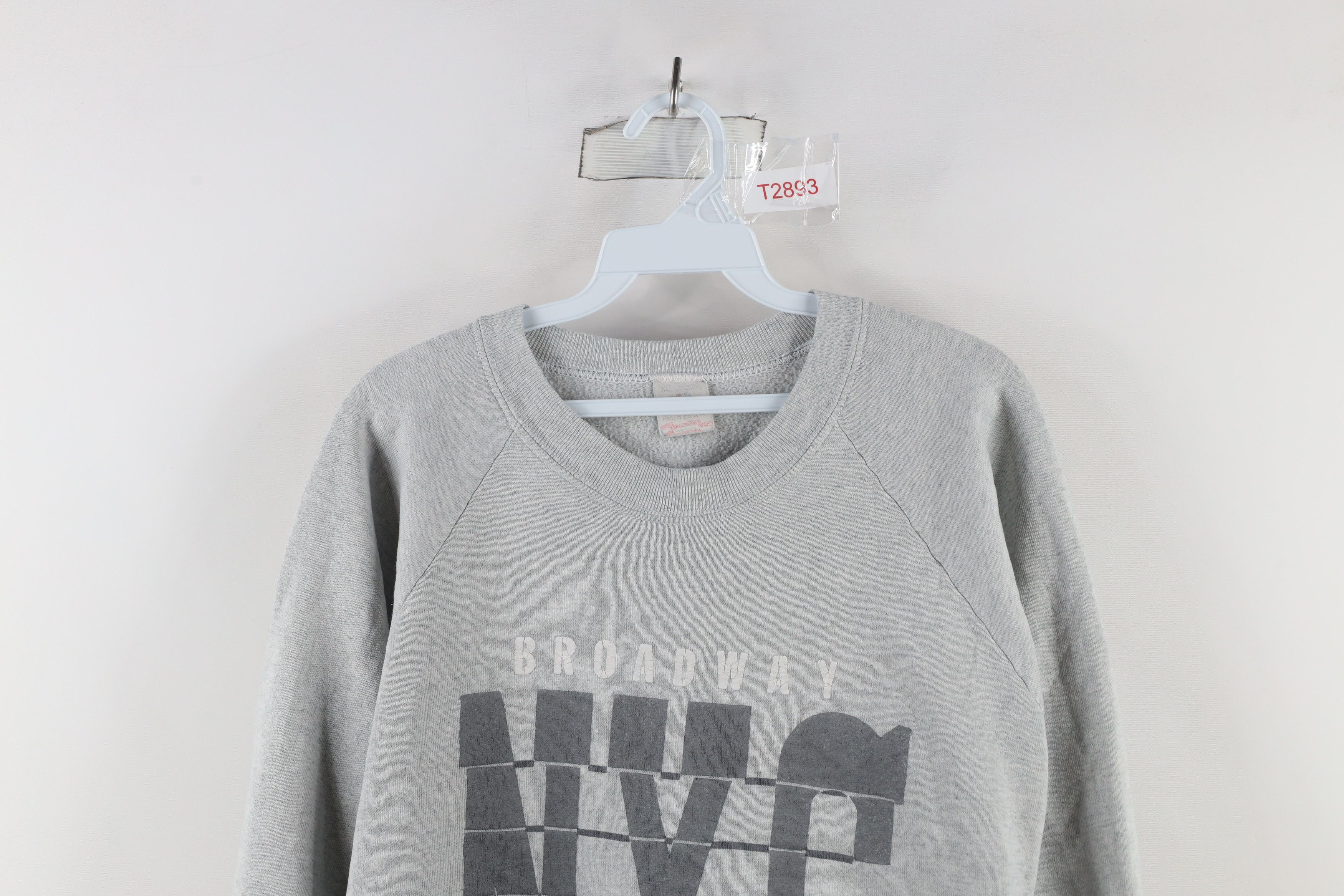 Vintage Vintage 90s Streetwear Broadway New York City Sweatshirt USA Size US XL / EU 56 / 4 - 2 Thumbnail