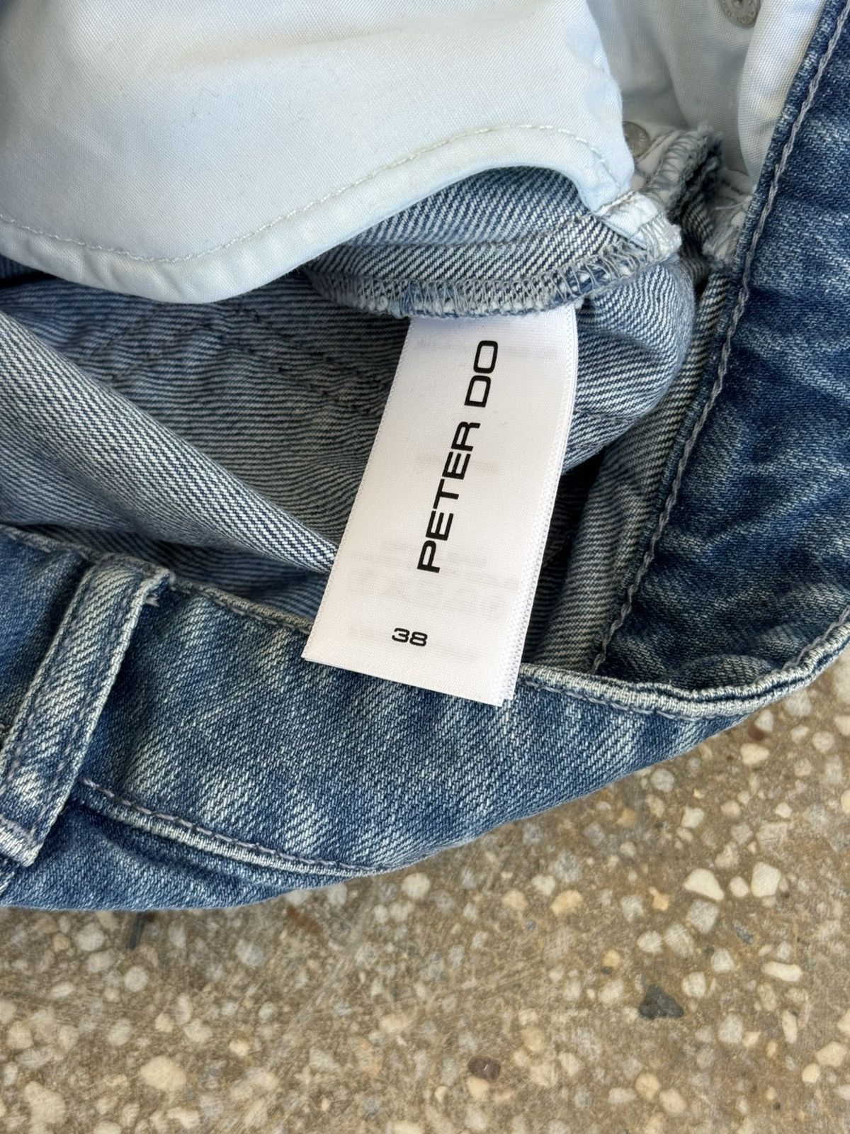 Peter Do PETER DO F/W 22 TATTOO TEAR DENIM FLARED JEANS Size 26" / US 2 / IT 38 - 14 Thumbnail