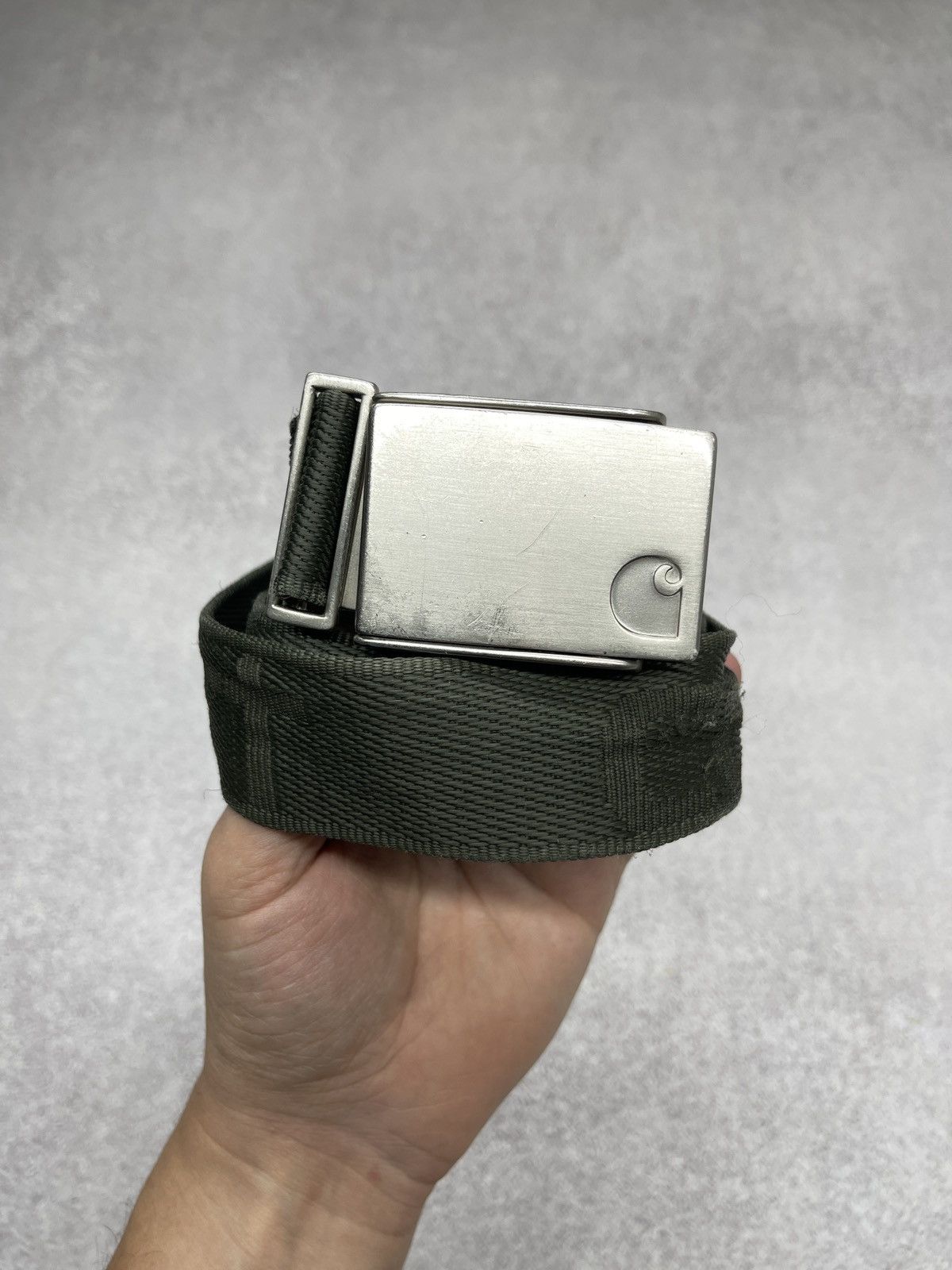 Carhartt Vintage Carhartt Belt Khaki Bih Logo Size ONE SIZE - 1 Thumbnail