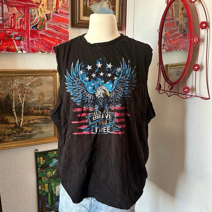 Other way to celebrate patriotic mens eagle graphic tank top Size US L / EU 52-54 / 3 - 1 Thumbnail
