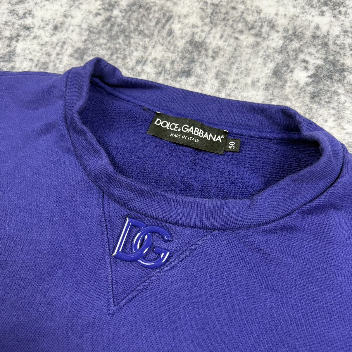 Dolce & Gabbana Dolce & Gabbana Metal Logo ‘Purple’ Crewneck Size US L / EU 52-54 / 3 - 2 Thumbnail
