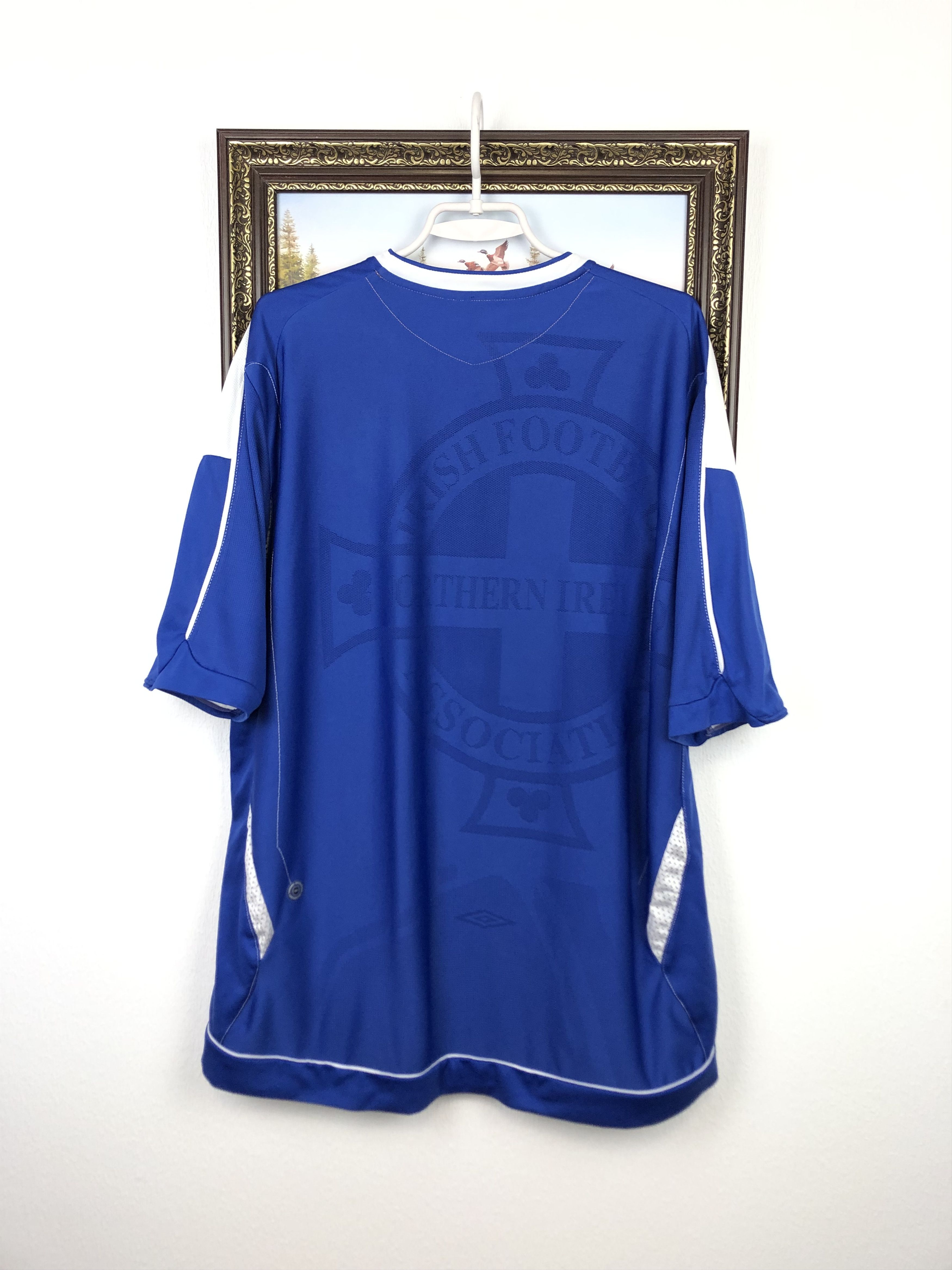 Vintage Northern Ireland football shirt 2006 Soccer Umbro Jersey Size US XXL / EU 58 / 5 - 9 Thumbnail