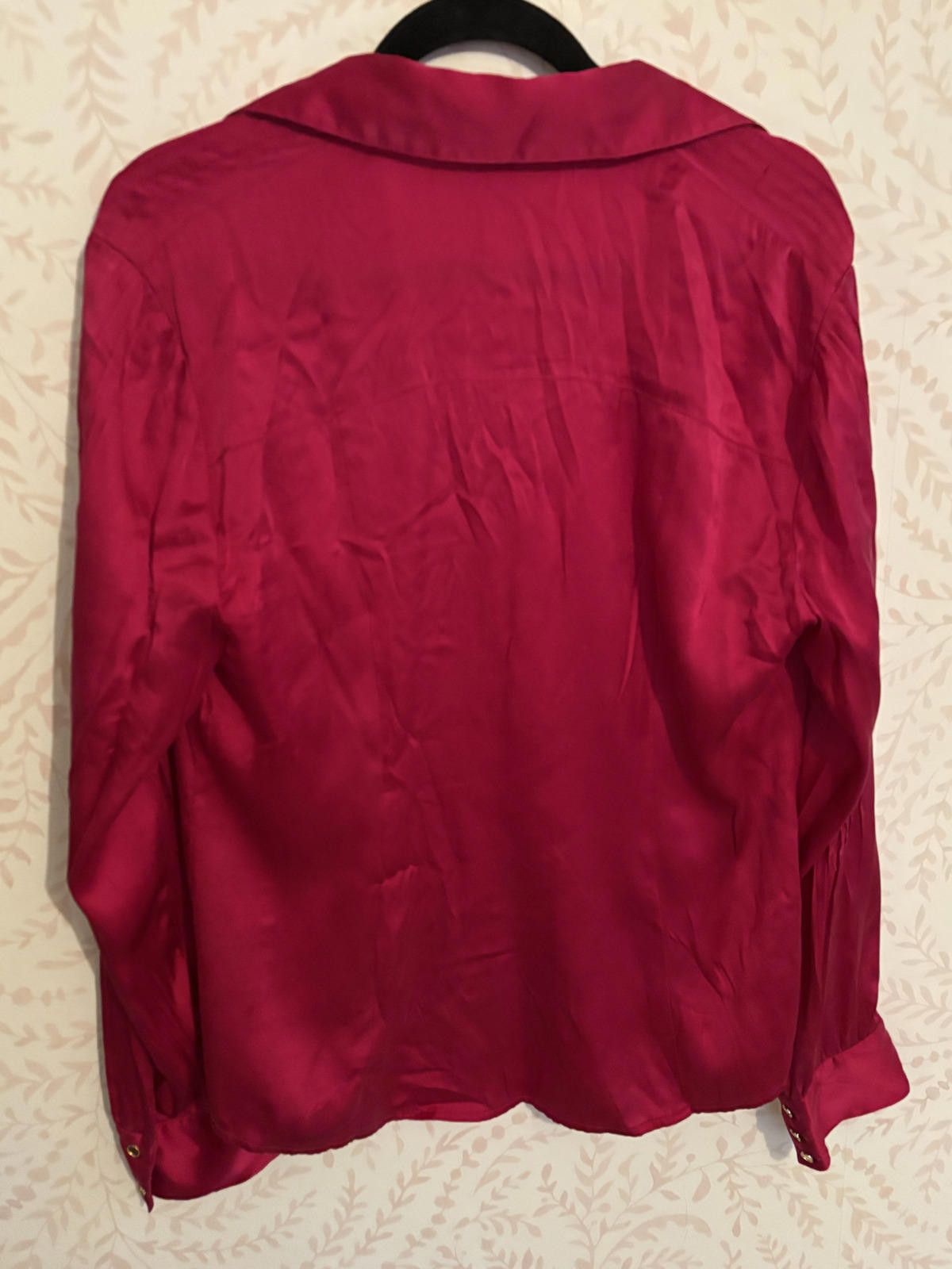 Other Cache Women's Silk Blend Long Sleeve Button-Up Blouse, XL Size XL / US 12-14 / IT 48-50 - 5 Thumbnail