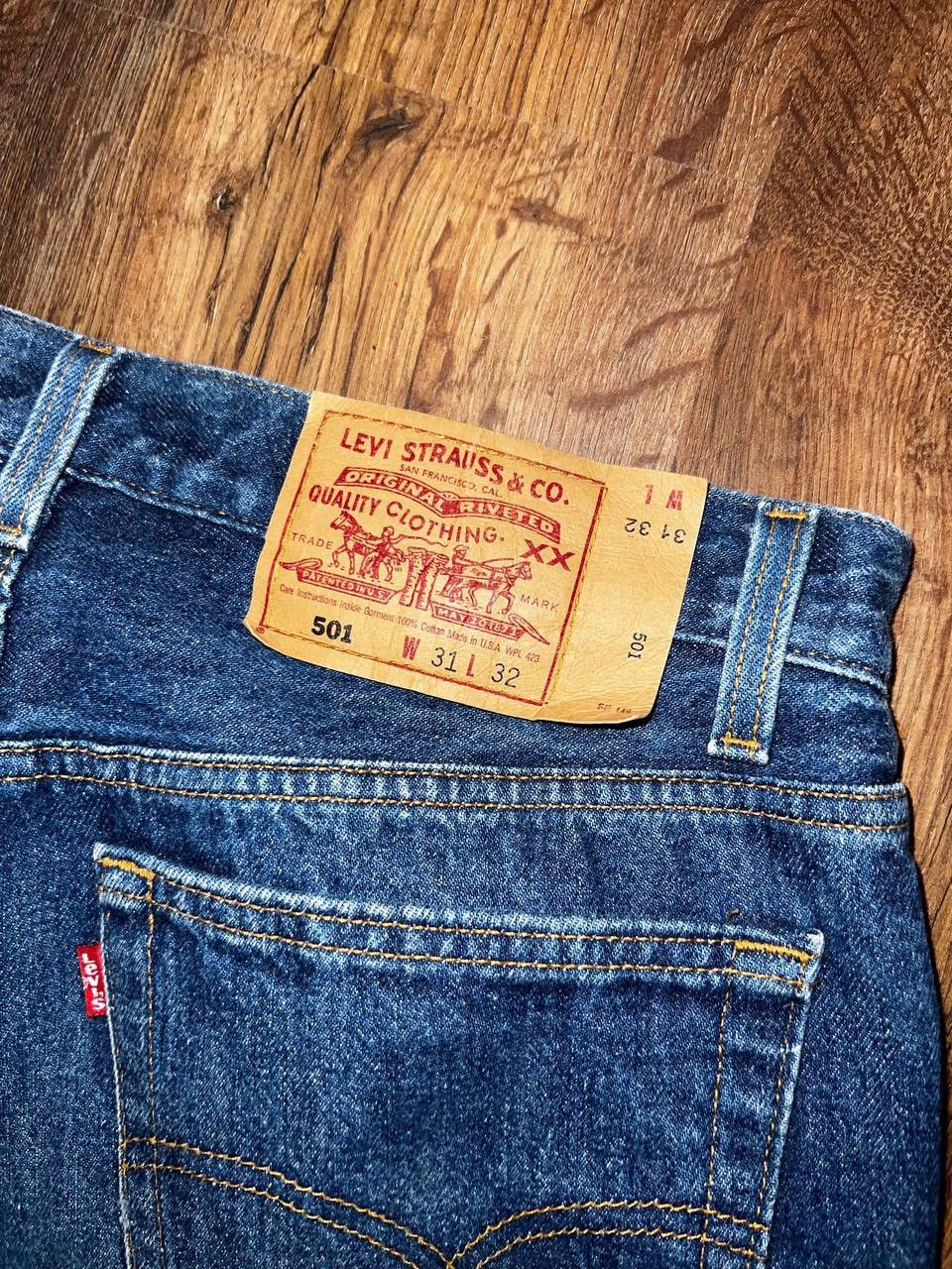Le Grande Bleu (L.G.B.) × Levi's × Vintage 90s Vintage Levis Lot 501 Jeans Size US 31 - 5 Thumbnail