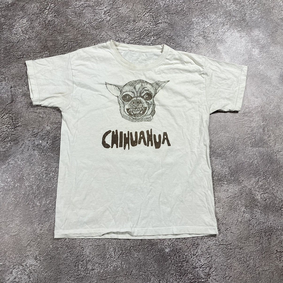 Vintage Vintage Y2K Sun Faded Chihuahua Graphic Tee Cream Archive M Size US M / EU 48-50 / 2 - 3 Thumbnail