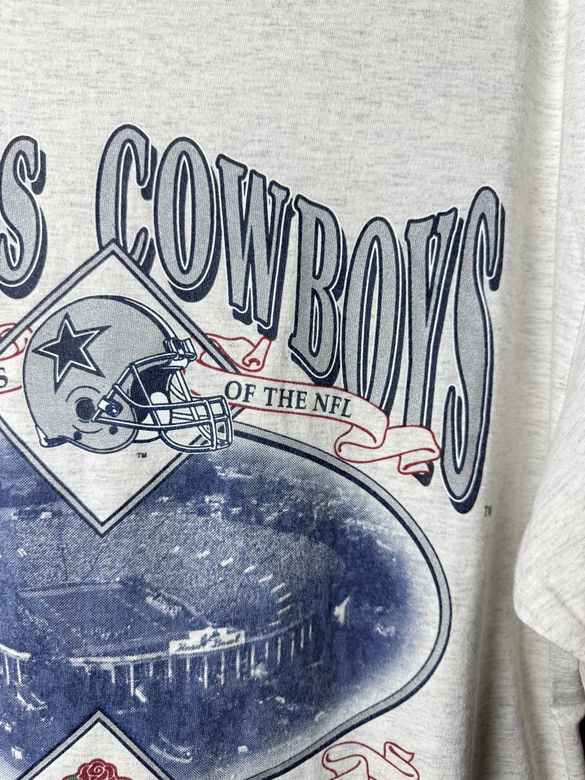 Vintage Rare 1992 NFL Dallas Cowboys Champions T Shirt Size US XL / EU 56 / 4 - 4 Thumbnail