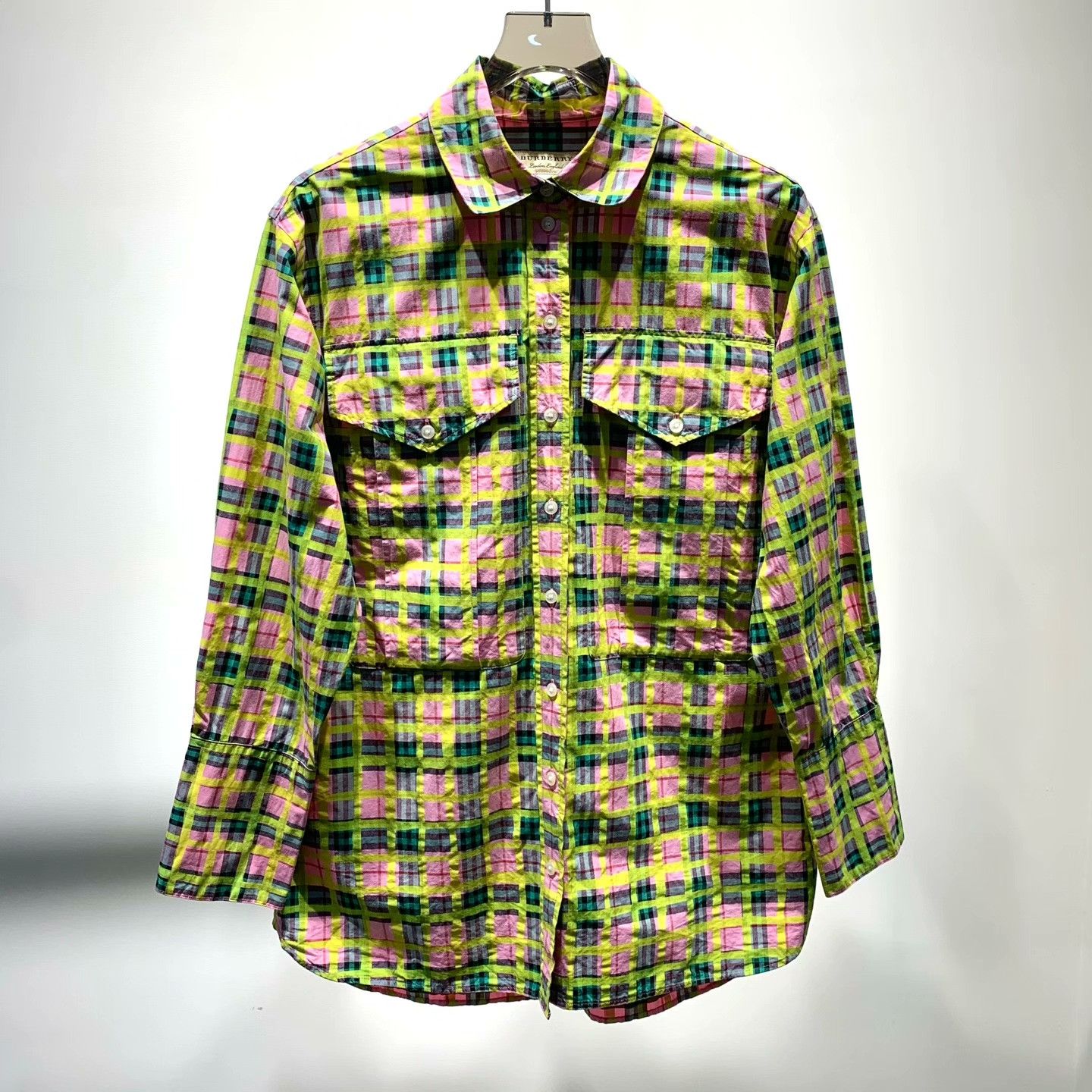 Burberry Burberry Patchwork Plaid Button Up 6 Women Size XS / US 0-2 / IT 36-38 - 1 Thumbnail