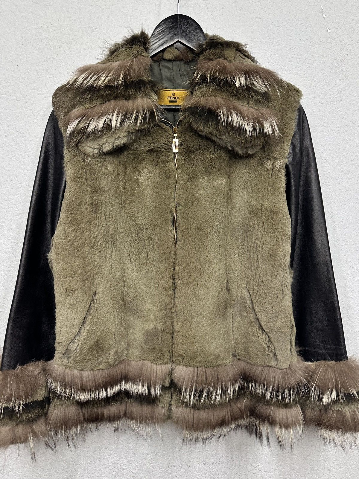 Fendi RARE FENDI JACKET FUR RABBIT IFSIXWASNINE legrandebleu JAPAN Size M / US 6-8 / IT 42-44 - 2 Thumbnail