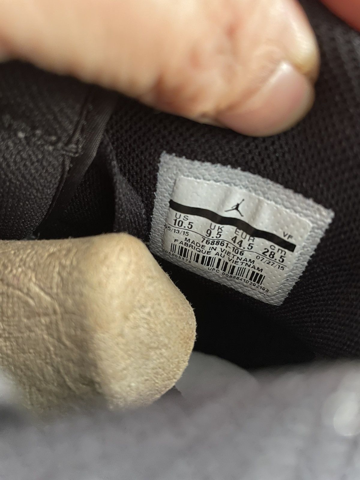 Fragment Design × Jordan Brand Jordan 1.5 Retro Reverse Fragment Size US 10.5 / EU 43-44 - 10 Thumbnail