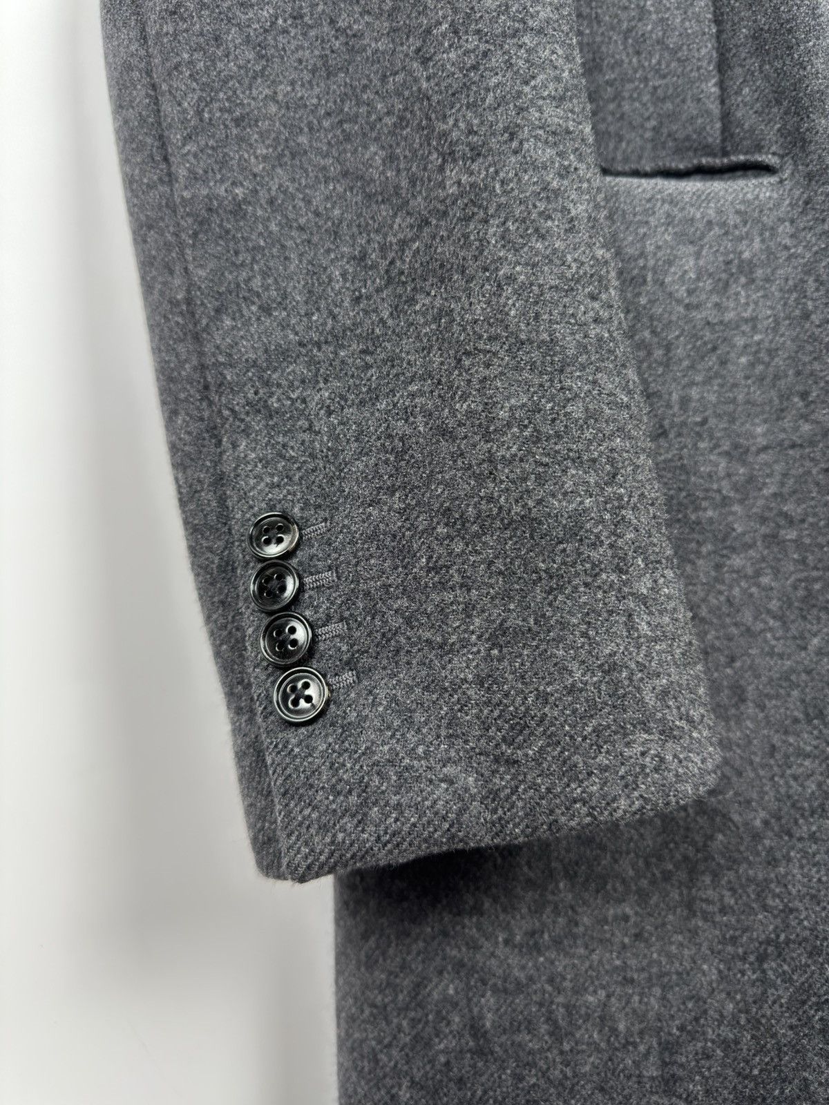 Hermes Hermes Heavy Wool Black-Grey Coat Size US M / EU 48-50 / 2 - 8 Thumbnail