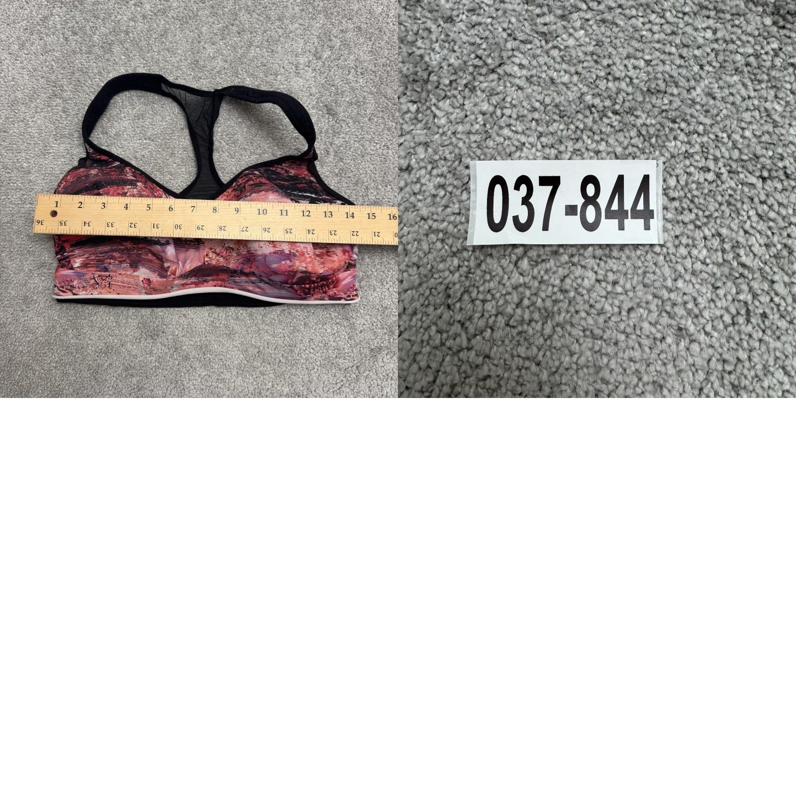Lululemon Lululemon Energy Blooming Pixie Abstract Padded Sports Bra 8 Racerback Multicolor Breathable Medium Support Womens Size ONE SIZE - 8 Thumbnail
