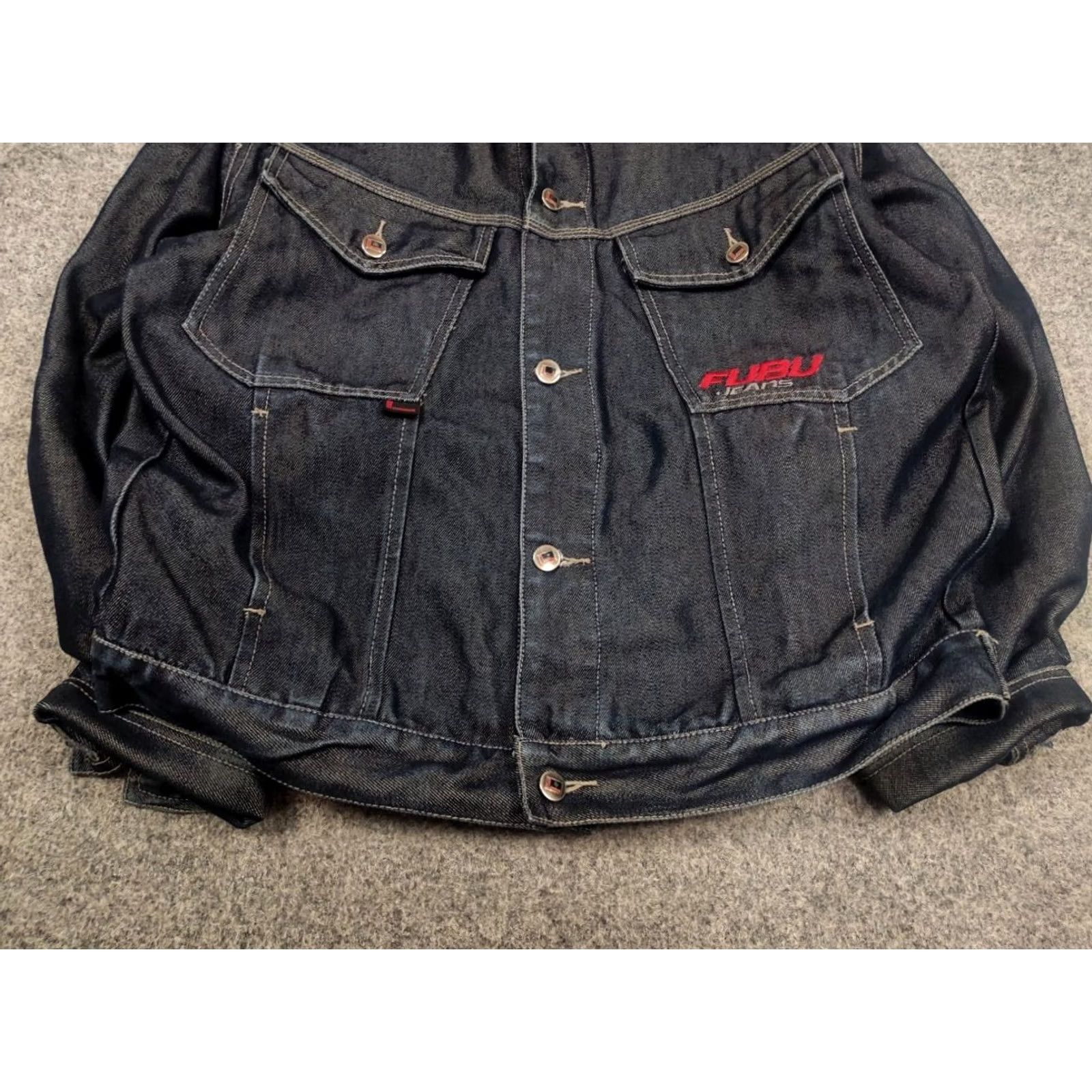 Fubu Vintage FUBU Indigo Denim Jacket Y2K Logo Collection Mens L Blue Cowboy Hip Hop 90s Vintage Jacket Size US L / EU 52-54 / 3 - 6 Thumbnail