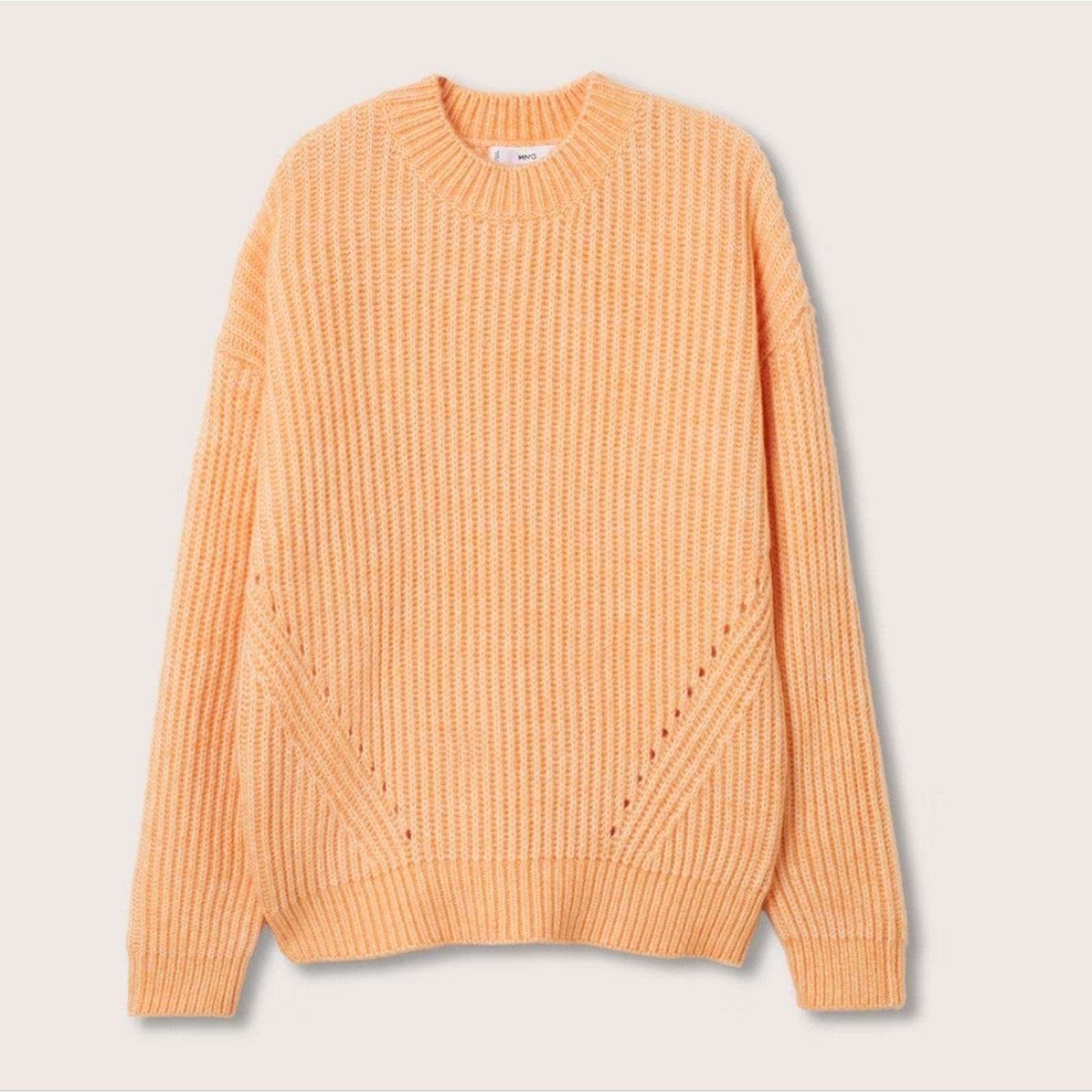 Mango Mango MNG Peach Orange Chunky Knit Sweater NWT Plus 3XL Size 3XL / US 20-22 - 1 Thumbnail