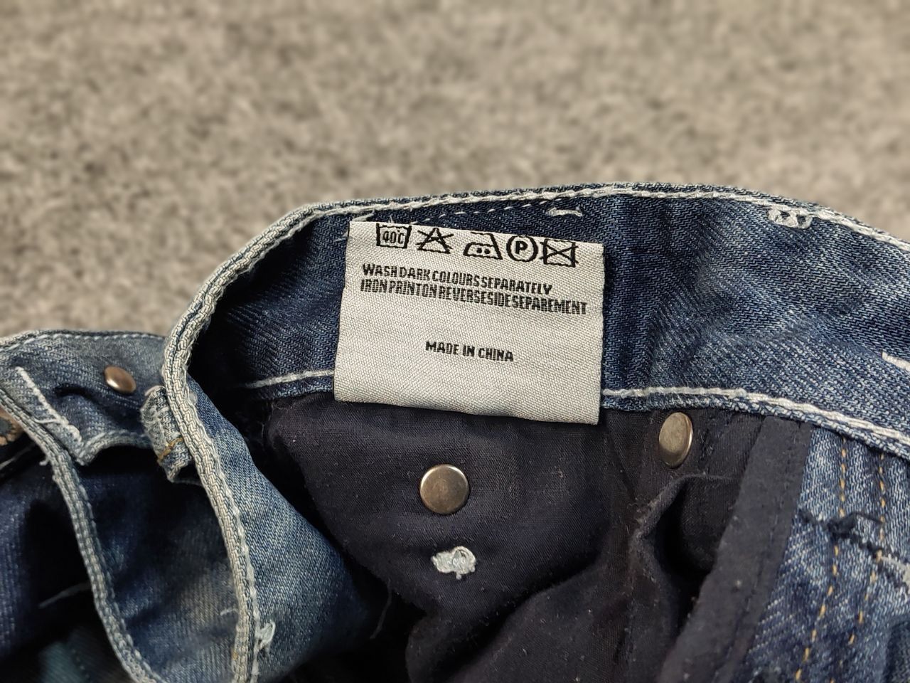 Japanese Brand × Vintage Vintage Japan Ross Carra Cargo Faded Denim Jeans Y2K Style Size US 30 / EU 46 - 14 Thumbnail