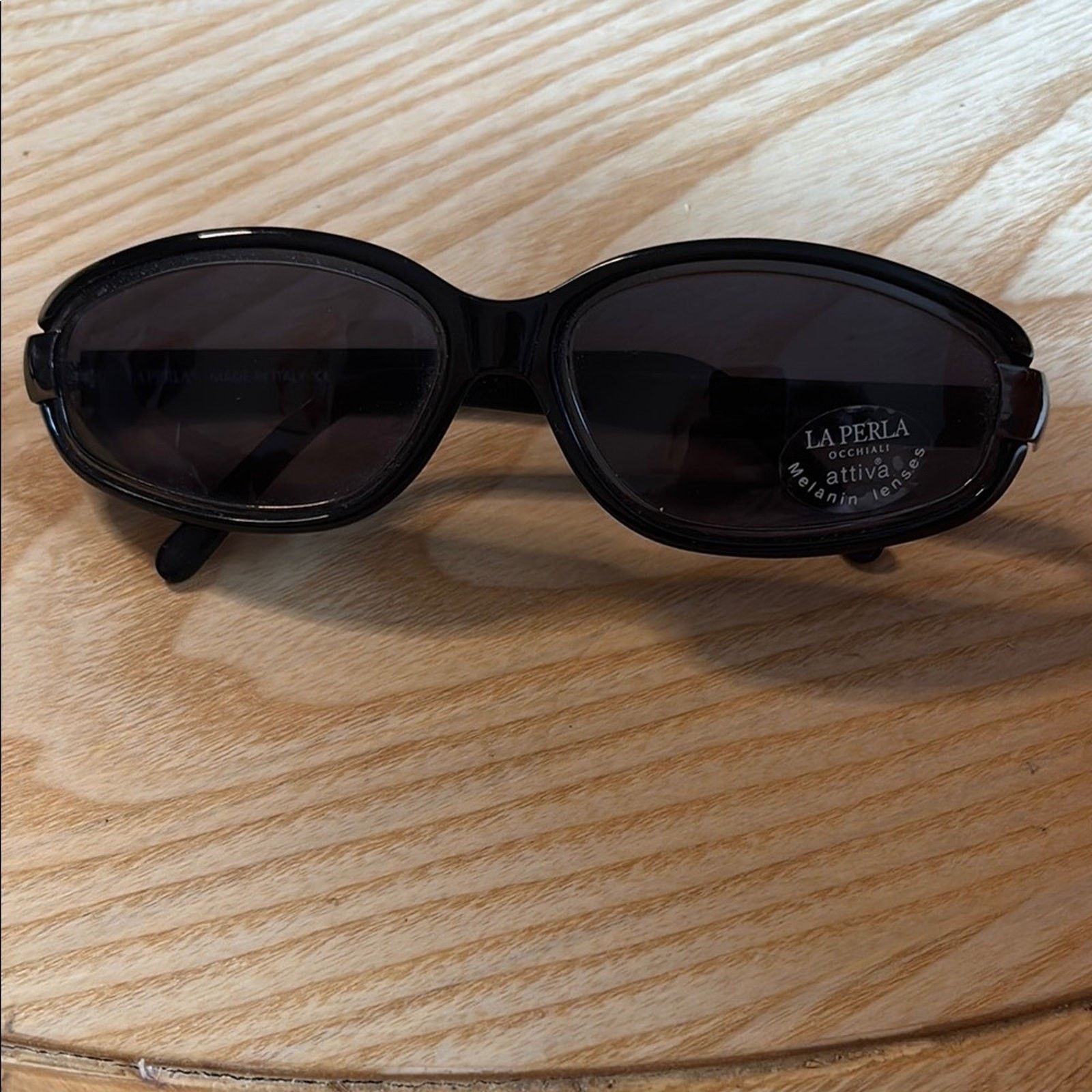 La Perla La Perla Elegant Black Sunglasses Size ONE SIZE - 1 Thumbnail
