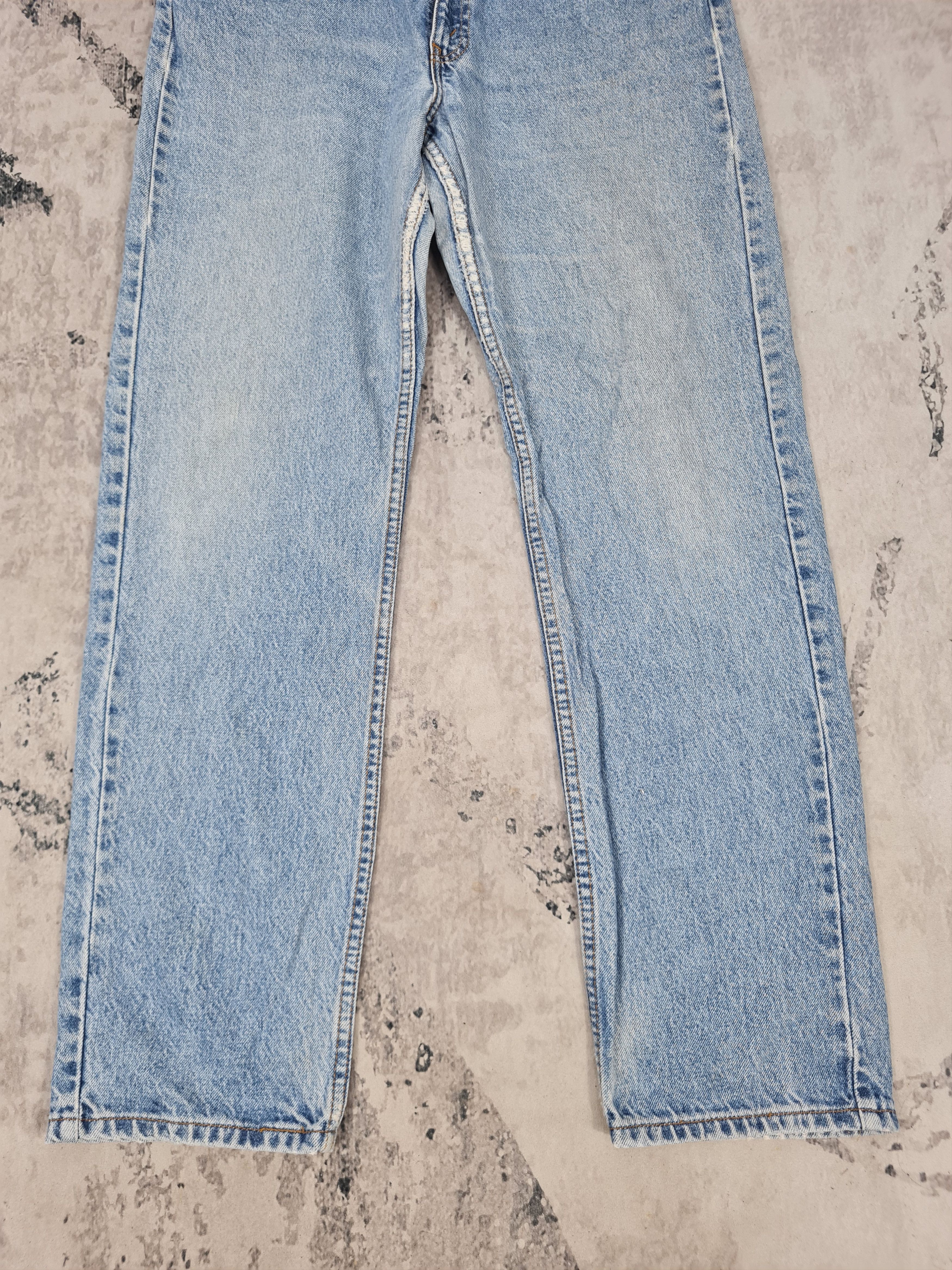 Levi's Vtg 90's LEVIS 505 Orange Tab Light Blue Jeans L0355 36X32 Size US 36 / EU 52 - 3 Thumbnail