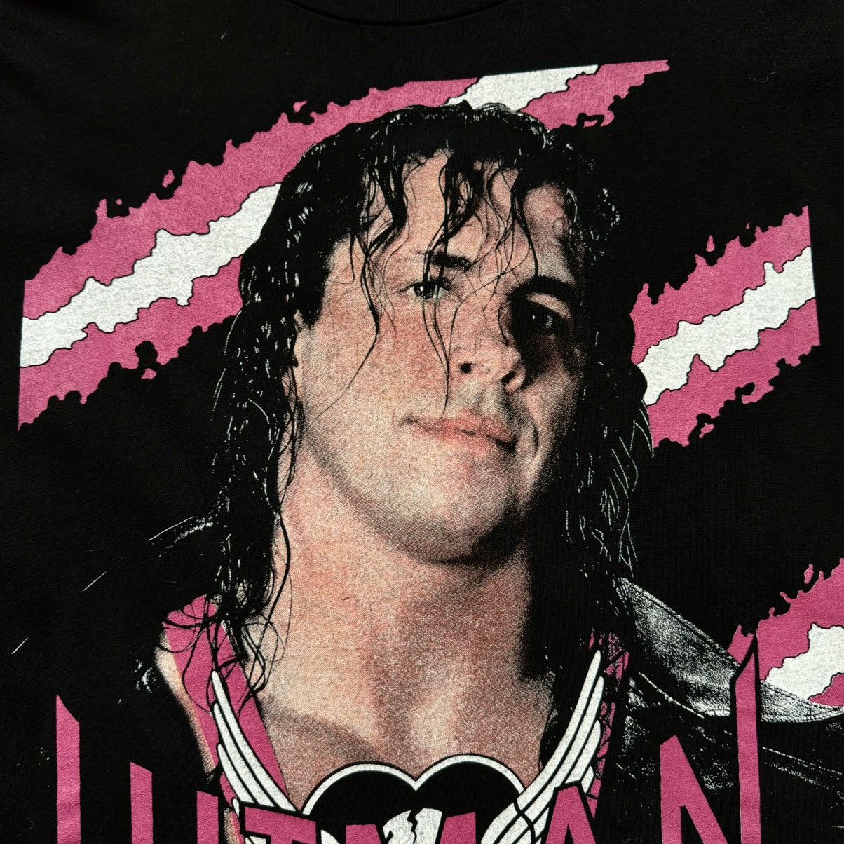 WWE Bret Hart hitman 1993 vintage wwe wwf wrestling titansports Size US XL / EU 56 / 4 - 3 Thumbnail