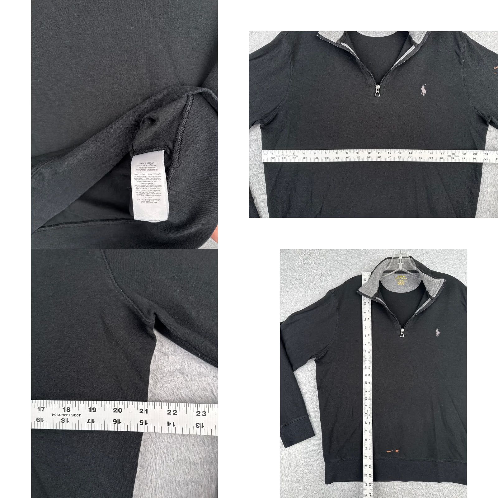 Ralph Lauren Ralph Lauren Sweater Adult Medium Black Knit 1/4 Zip Mock Neck Long Sleeve Polo Golf Sports American Mens Size US M / EU 48-50 / 2 - 8 Thumbnail