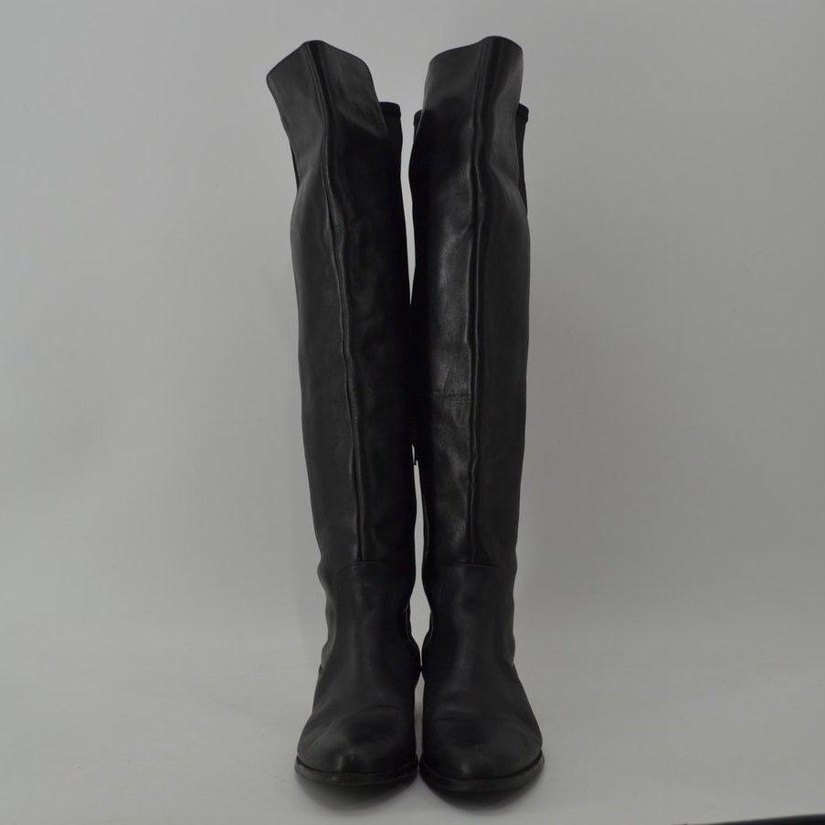 Clarks Clarks Caddy Belle Knee High Boot Leather Black Minimalist 7 Size US 7 / IT 37 - 3 Thumbnail