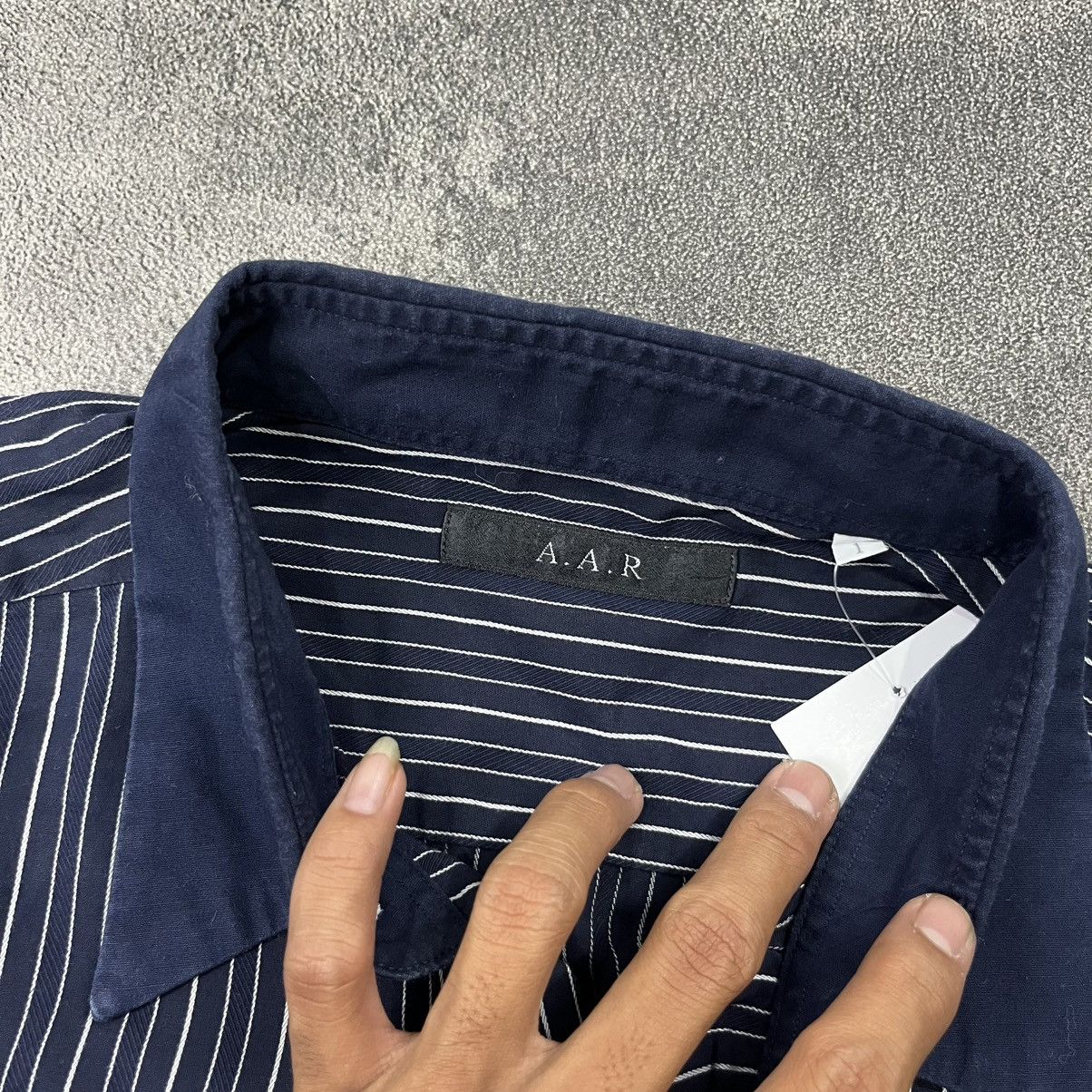 Yohji Yamamoto A.A.R by yohji yamamoto stripe button up shirt Size US M / EU 48-50 / 2 - 5 Thumbnail