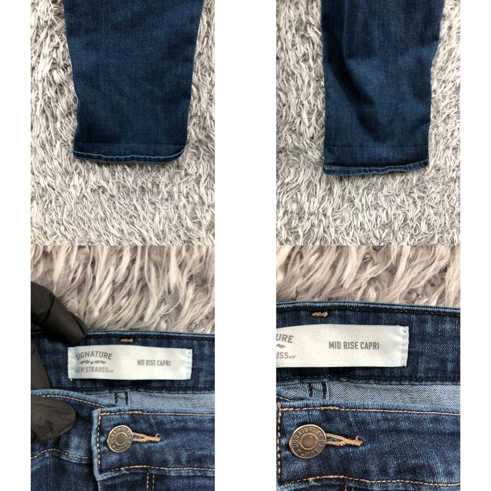 Levi's Levi's Signature Capri Jeans Size 22 Womens Medium Wash Blue Jeans Capri 5-Pocket Levi's 500 Series Womens Plus Size 40" / US 18 - 8 Thumbnail