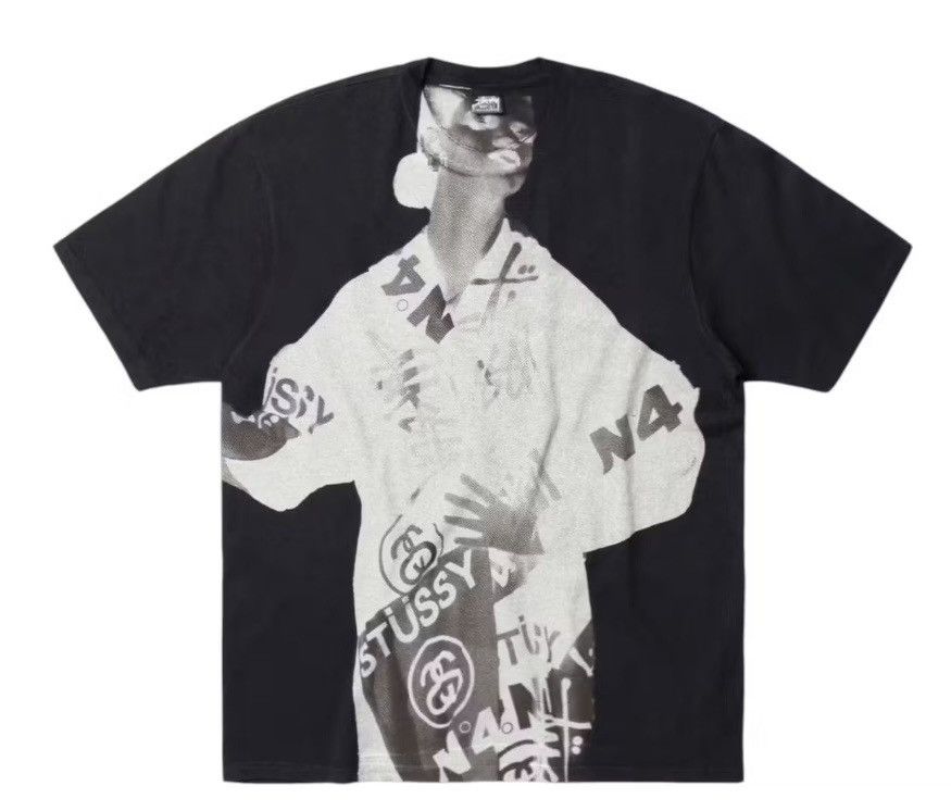 Stussy 🎱 Stussy NEW! Lady Paris Pigment Dyed Tee XXL Black 2XL 🎱 Size US XXL / EU 58 / 5 - 1 Thumbnail