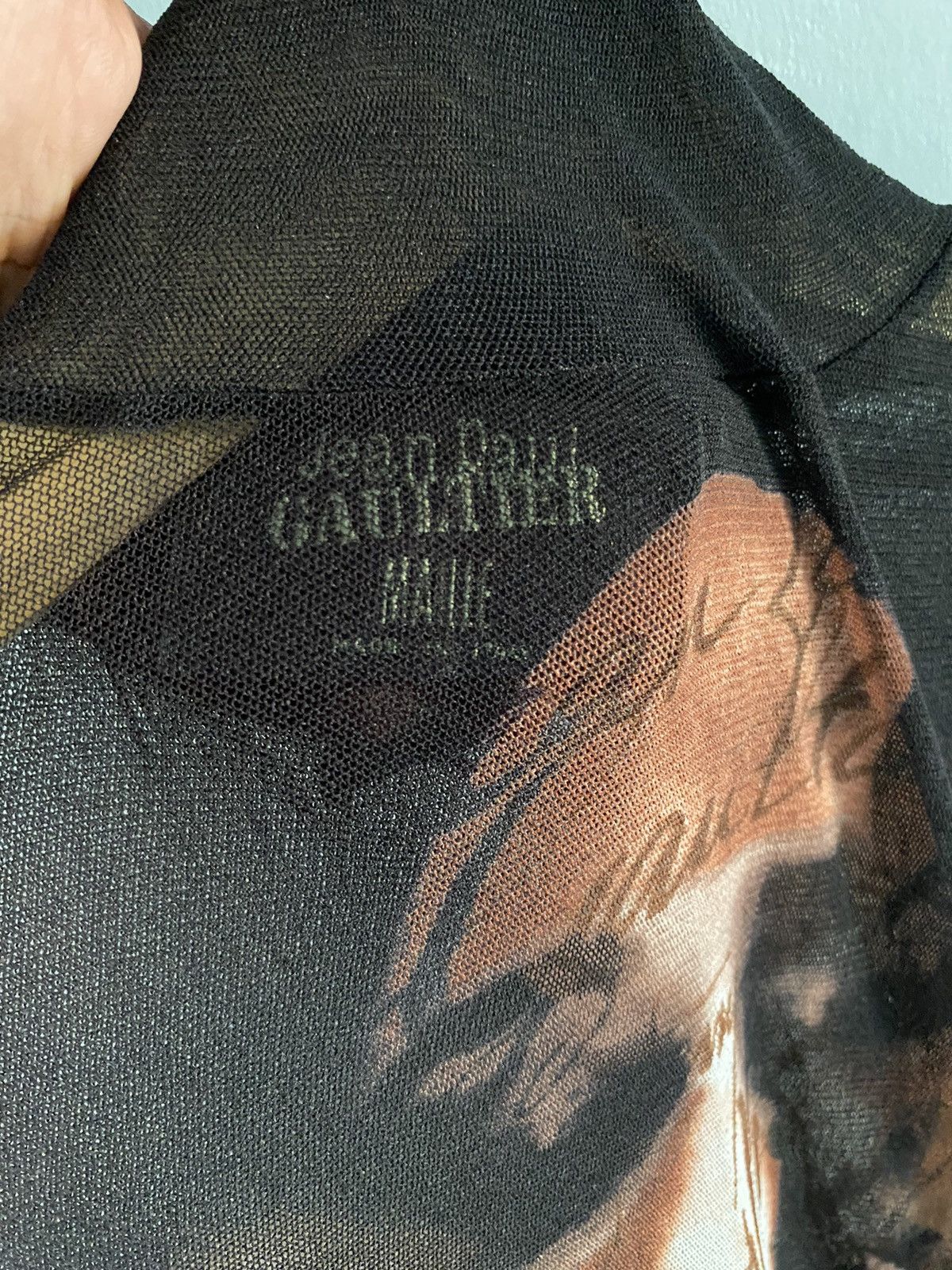 Jean Paul Gaultier AW 97/98 Jean Paul Gaultier kissing lovers mesh top Size US L / EU 52-54 / 3 - 6 Thumbnail