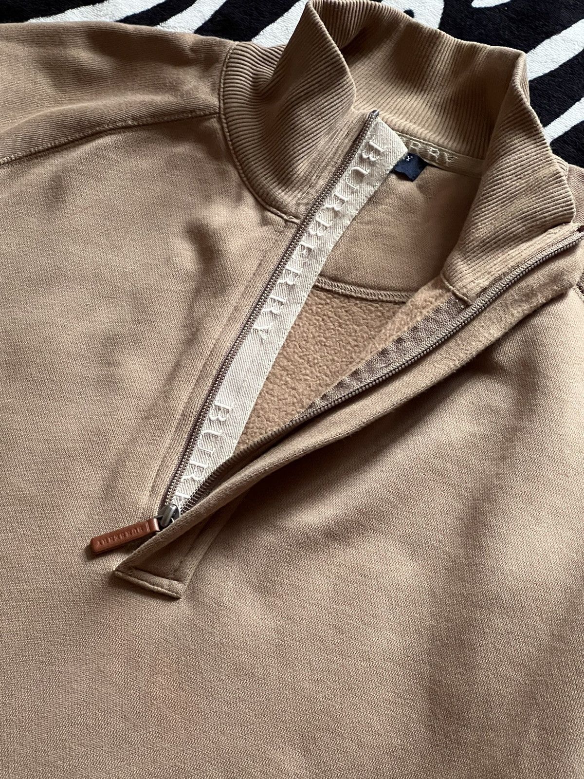 Burberry × Designer Burberry London 1/4 zip sweatshirt luxury vintage Size US M / EU 48-50 / 2 - 3 Thumbnail