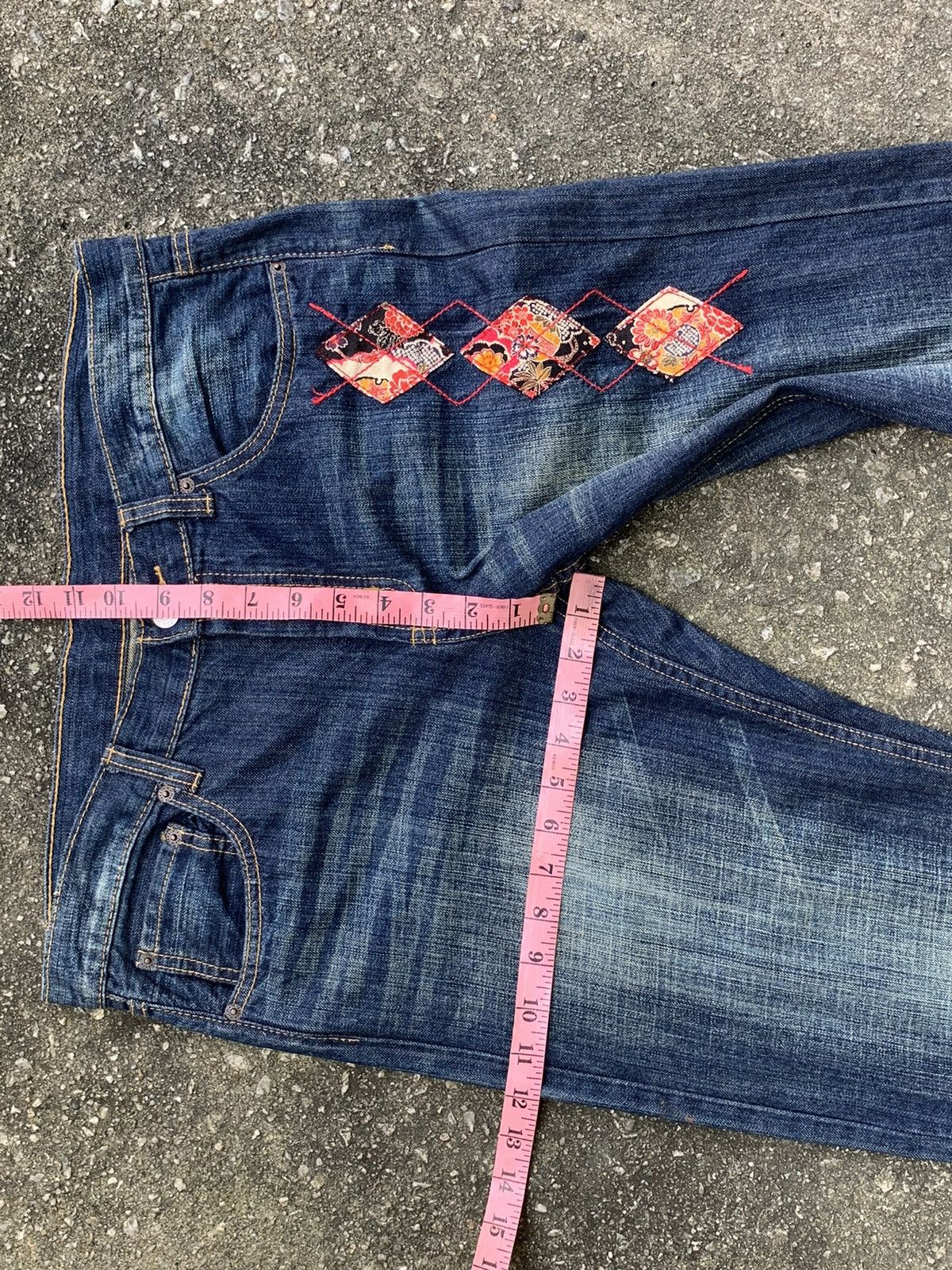 Takeo Kikuchi Vintage Takeo Kikuchi Patchwork Denim Jeans Pants Size US 35 - 14 Thumbnail