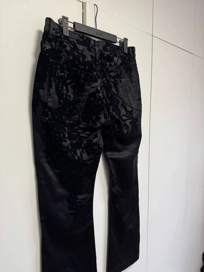 Ann Demeulemeester ANN DEMEULEMEESTER black velvet silk pants Size US 28 / EU 44 - 7 Thumbnail