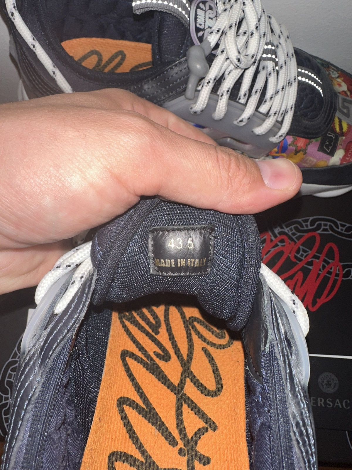 Versace Versace Chain Reaction Navy Multi Size US 10.5 / EU 43-44 - 17 Thumbnail