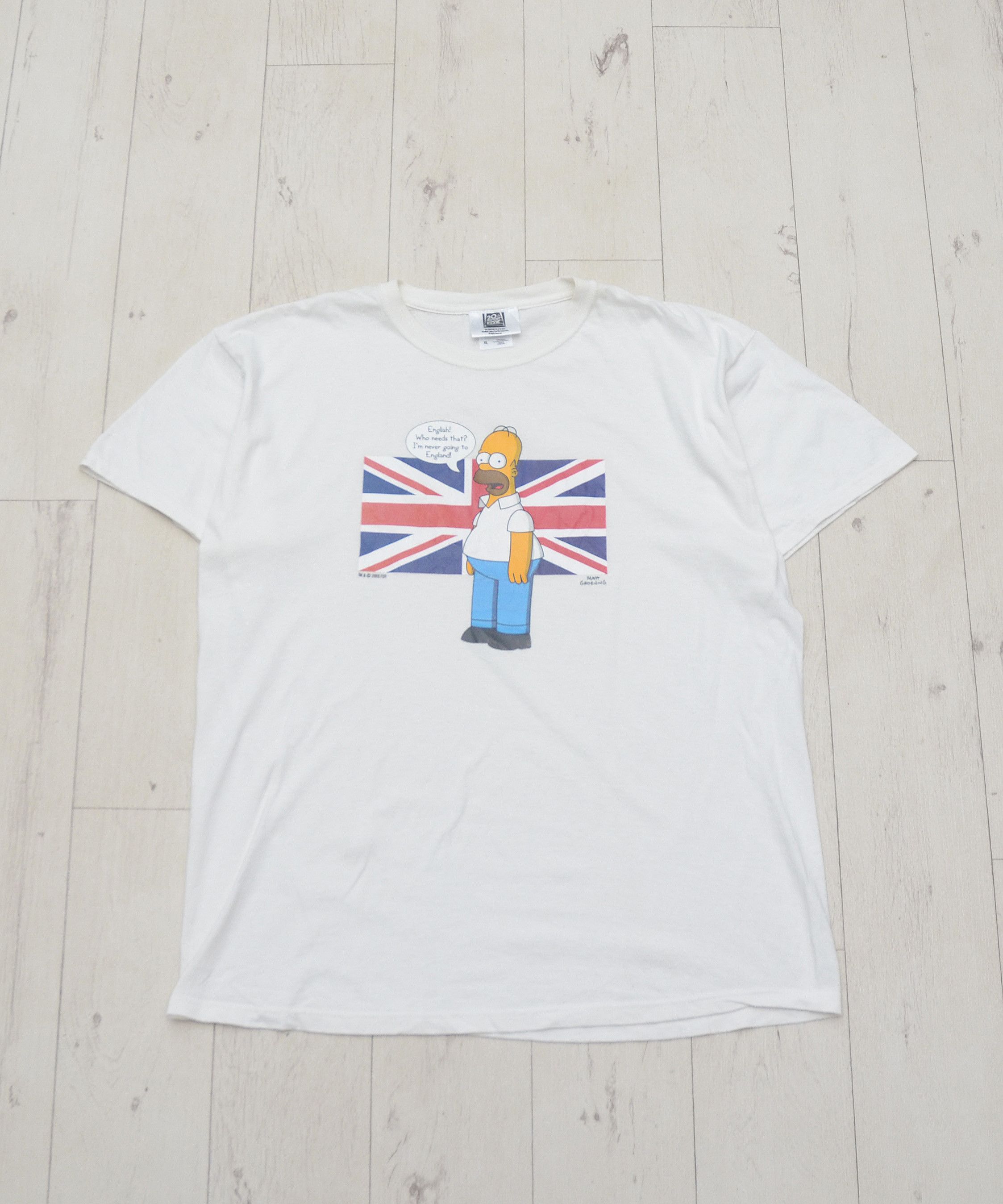 The Simpsons Vintage Simpsons Homer Tee English Size XL Y2K Crazy Funny Size US XL / EU 56 / 4 - 1 Thumbnail