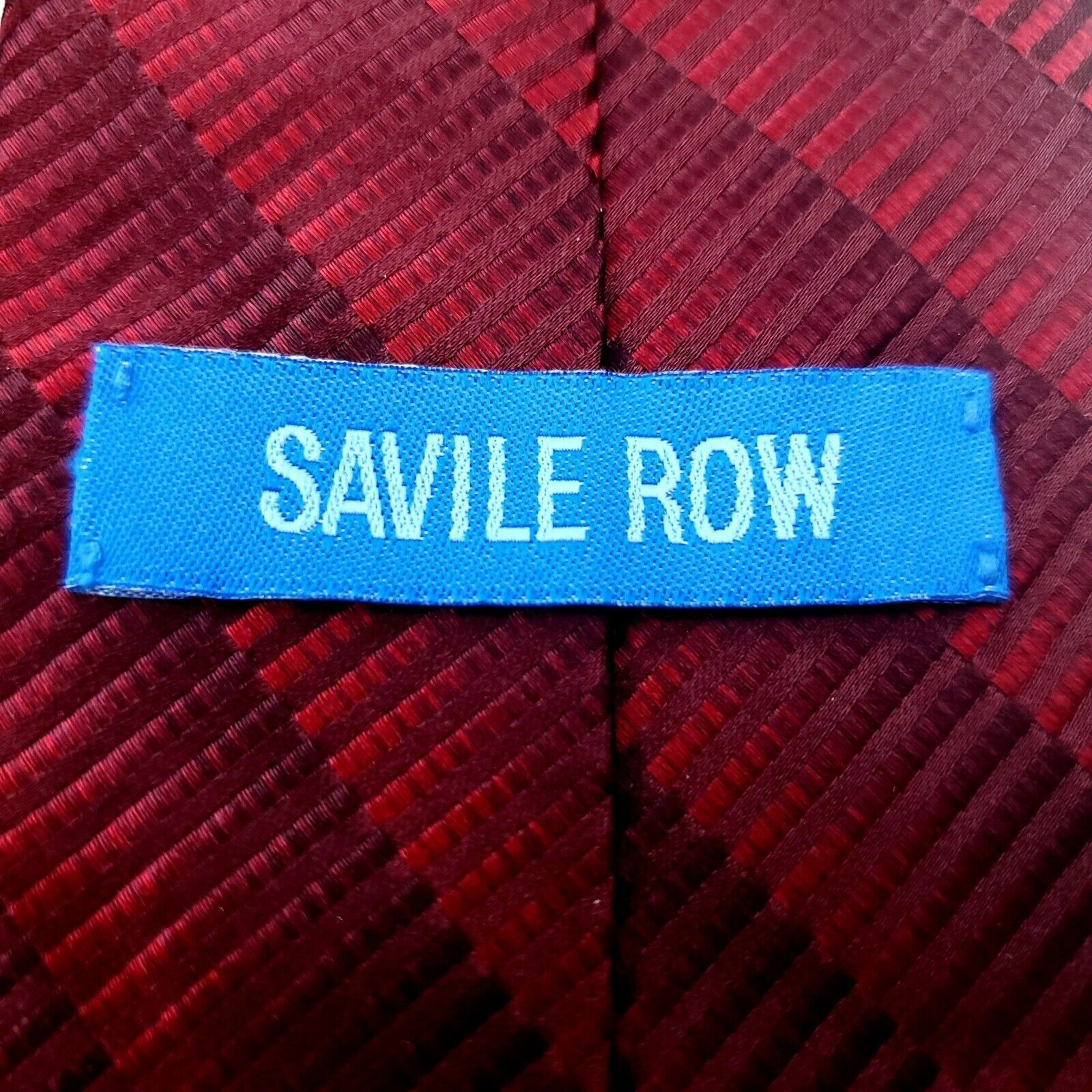 Savile Row Savile Row Red Striped Woven Silk Tie Classic Size ONE SIZE - 3 Thumbnail