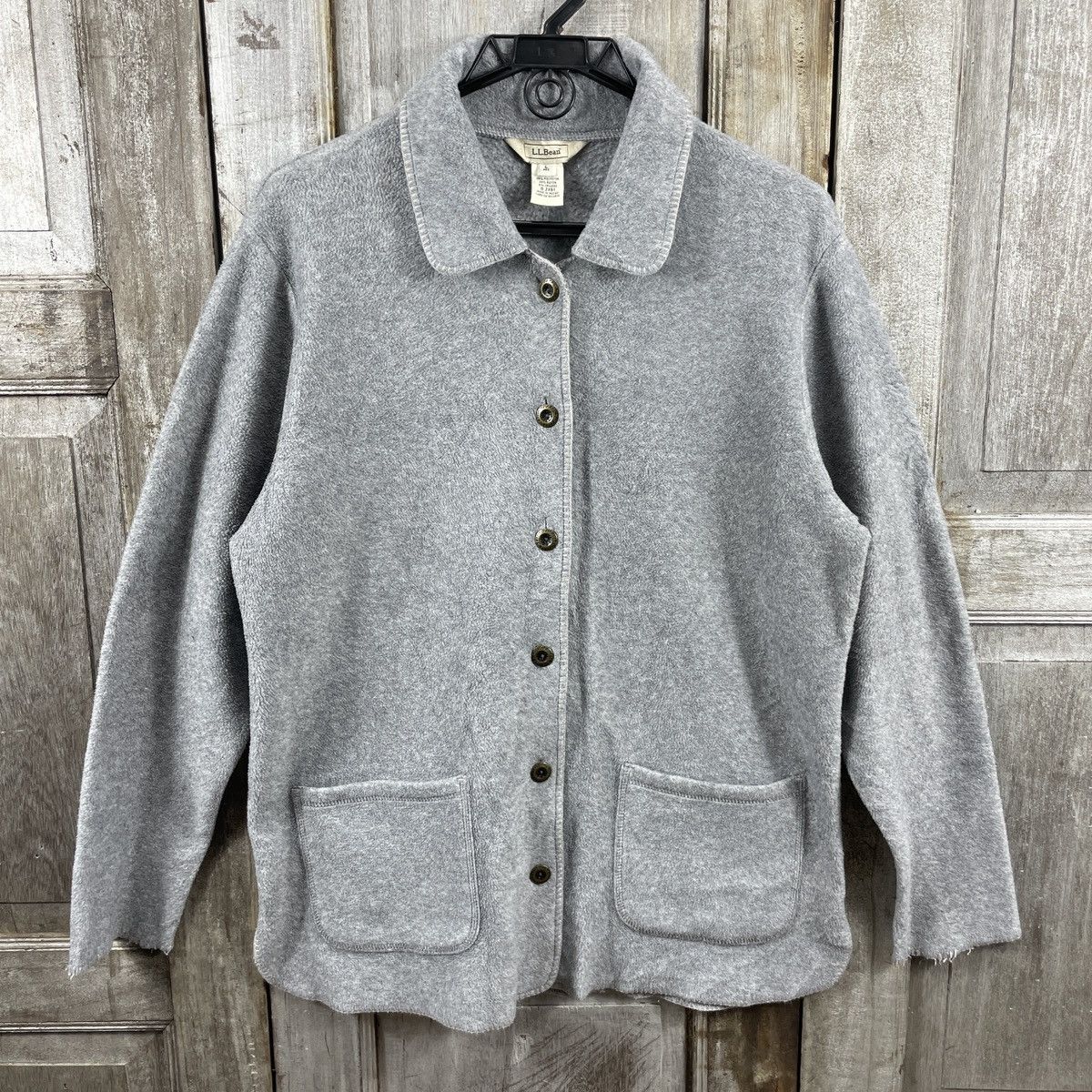 L.L. Bean × Vintage Vintage L.L Bean Fleece Button Up Size US L / EU 52-54 / 3 - 1 Thumbnail