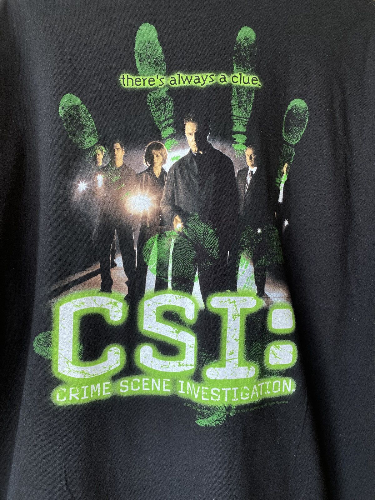 The Unbranded Brand Vintage 2001 CSI Crime SceneInvestigation TV Show Promo Tee Size US XL / EU 56 / 4 - 4 Thumbnail