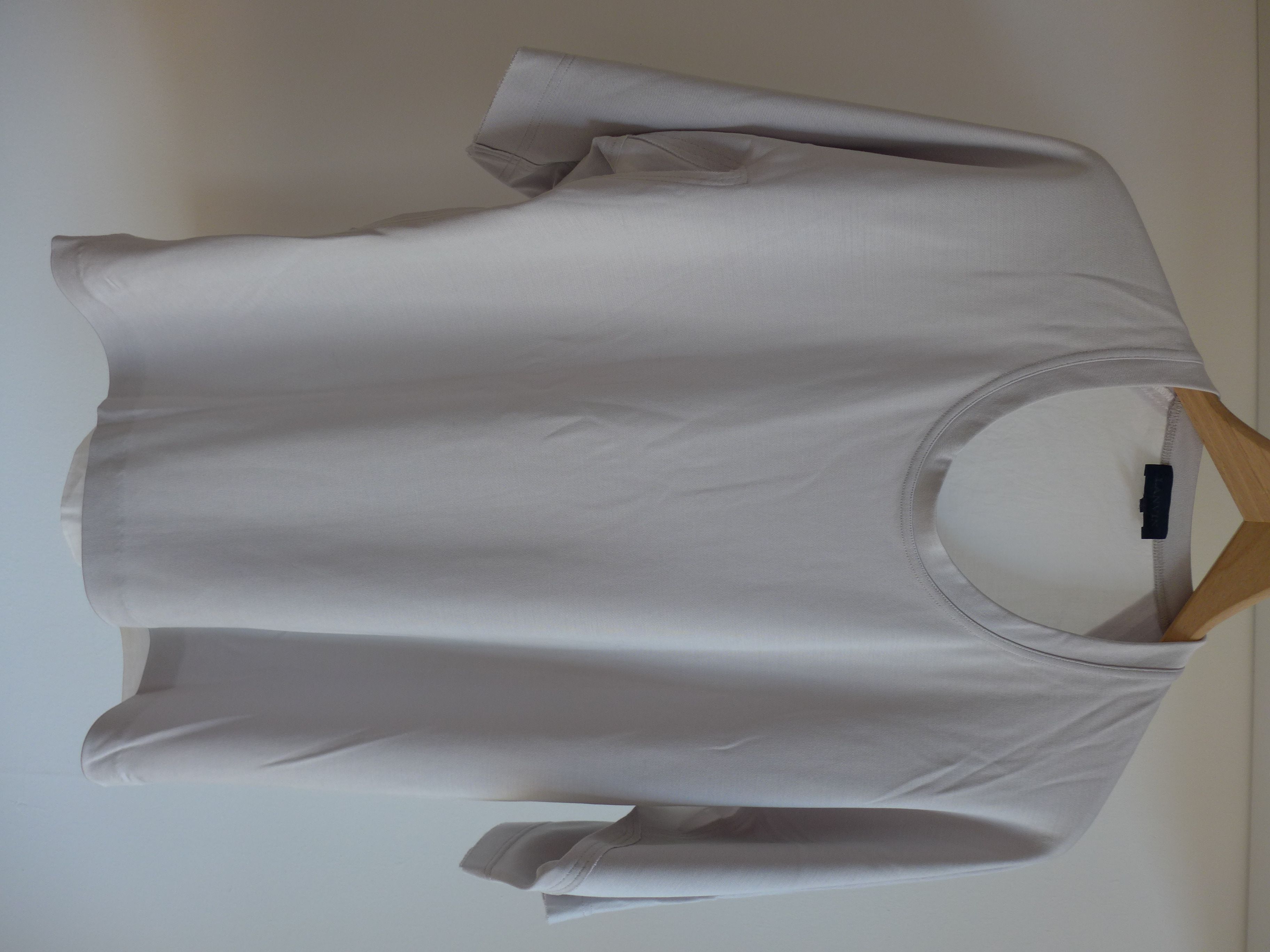 image of Lanvin Oversized 2-Tone T-Shirt in Ice, Men's (Size Small)